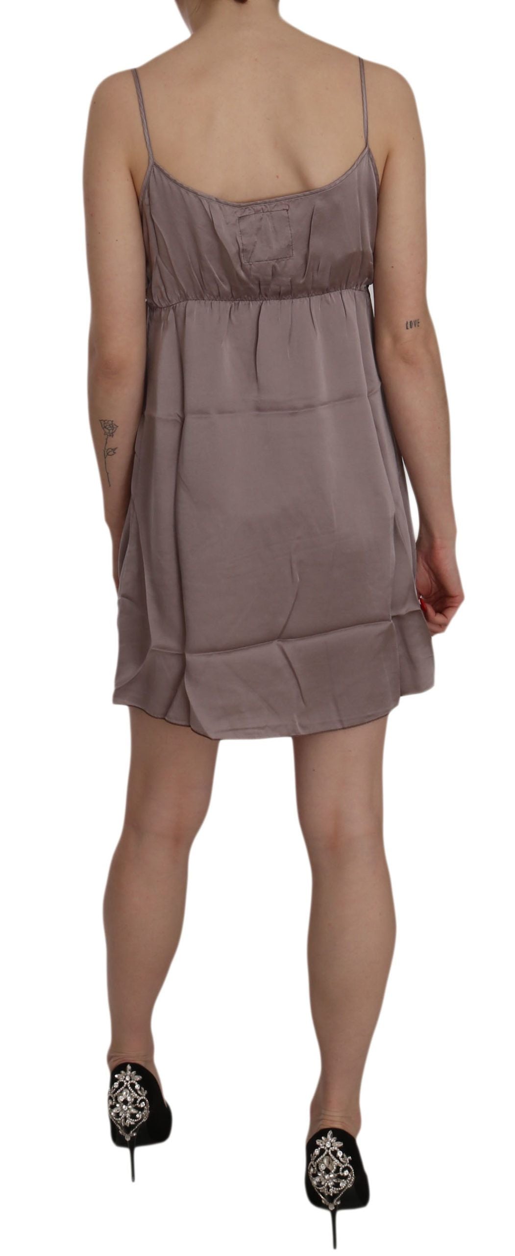 PINK MEMORIES Elegant Spaghetti Strap Silk Mini Dress - Elegance Online Limited
