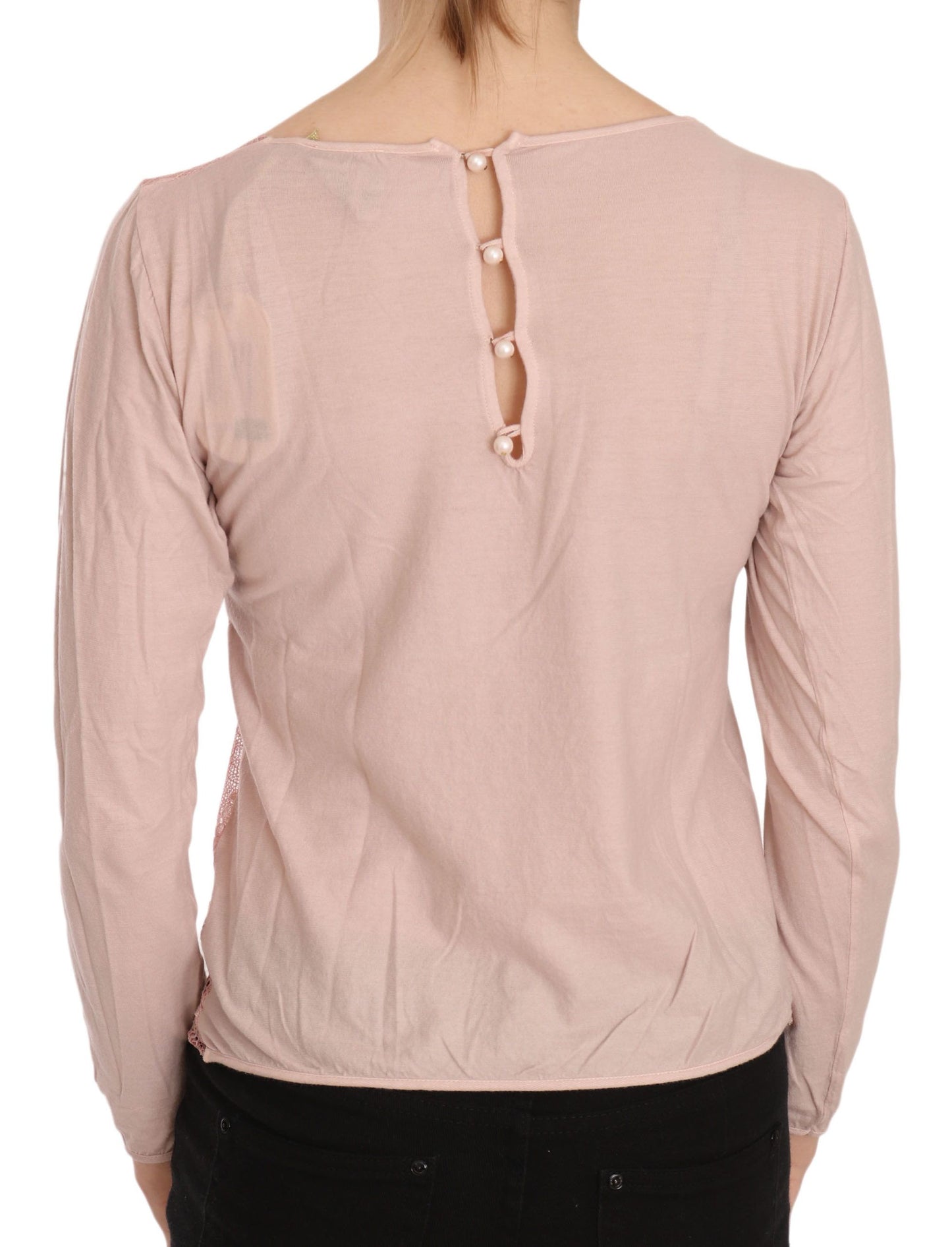 PINK MEMORIES Chic Pink See-Through Cotton Blouse - Elegance Online Limited