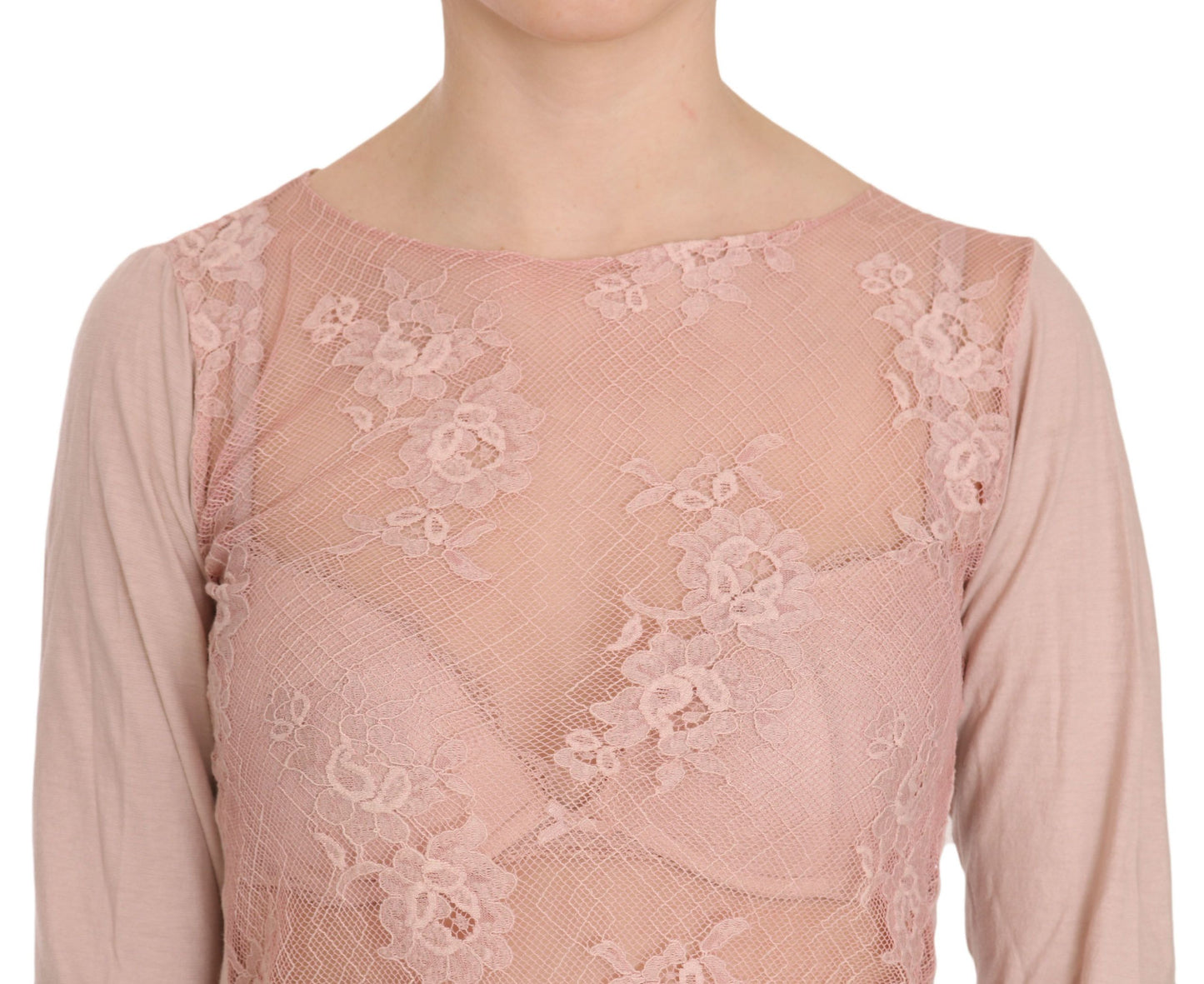 PINK MEMORIES Chic Pink See-Through Cotton Blouse - Elegance Online Limited