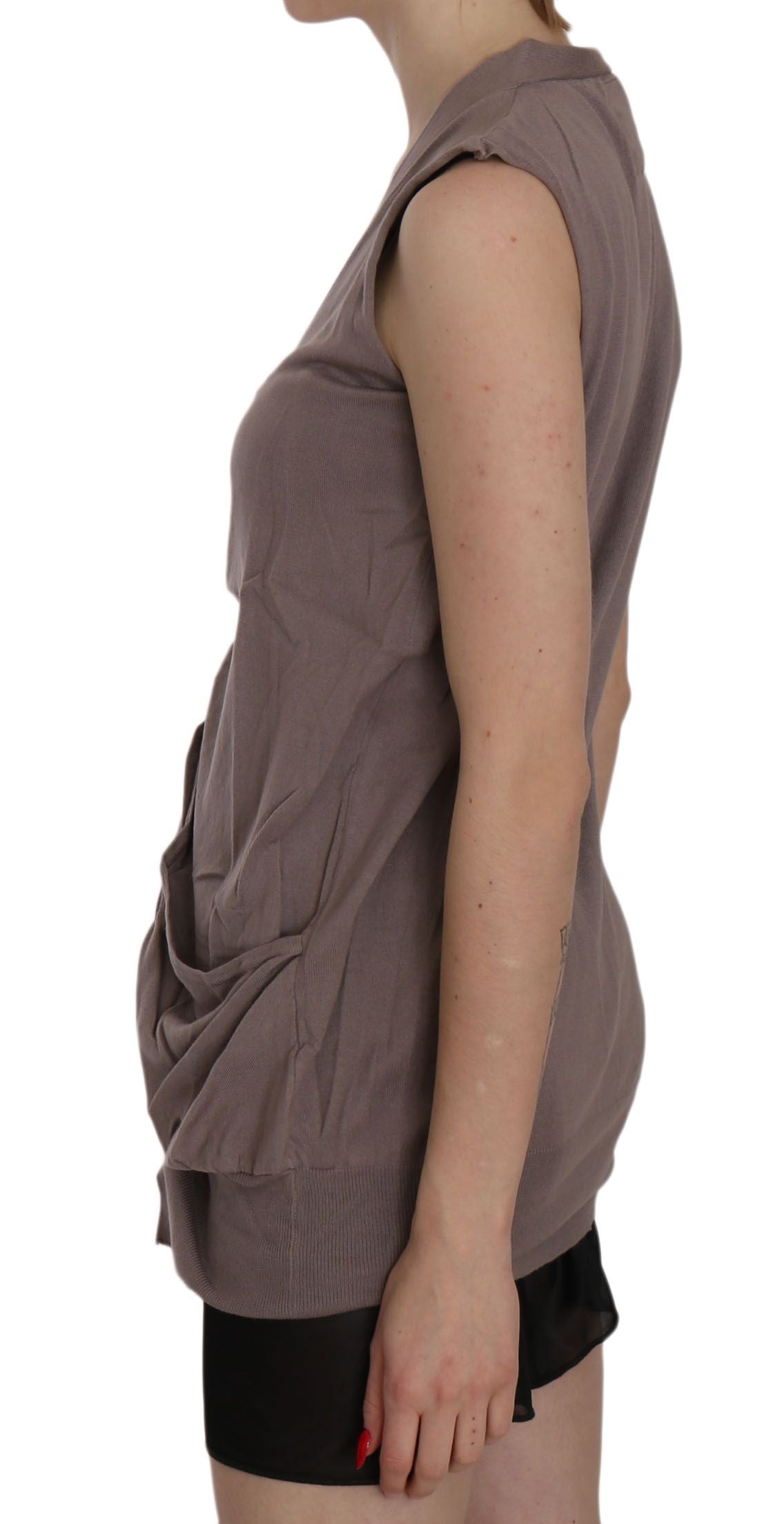 PINK MEMORIES Chic Sleeveless Cotton Cardigan Top - Elegance Online Limited