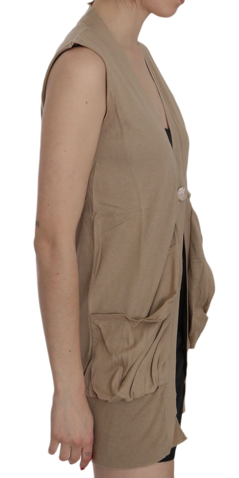 PINK MEMORIES Elegant Sleeveless Cotton Vest - Elegance Online Limited