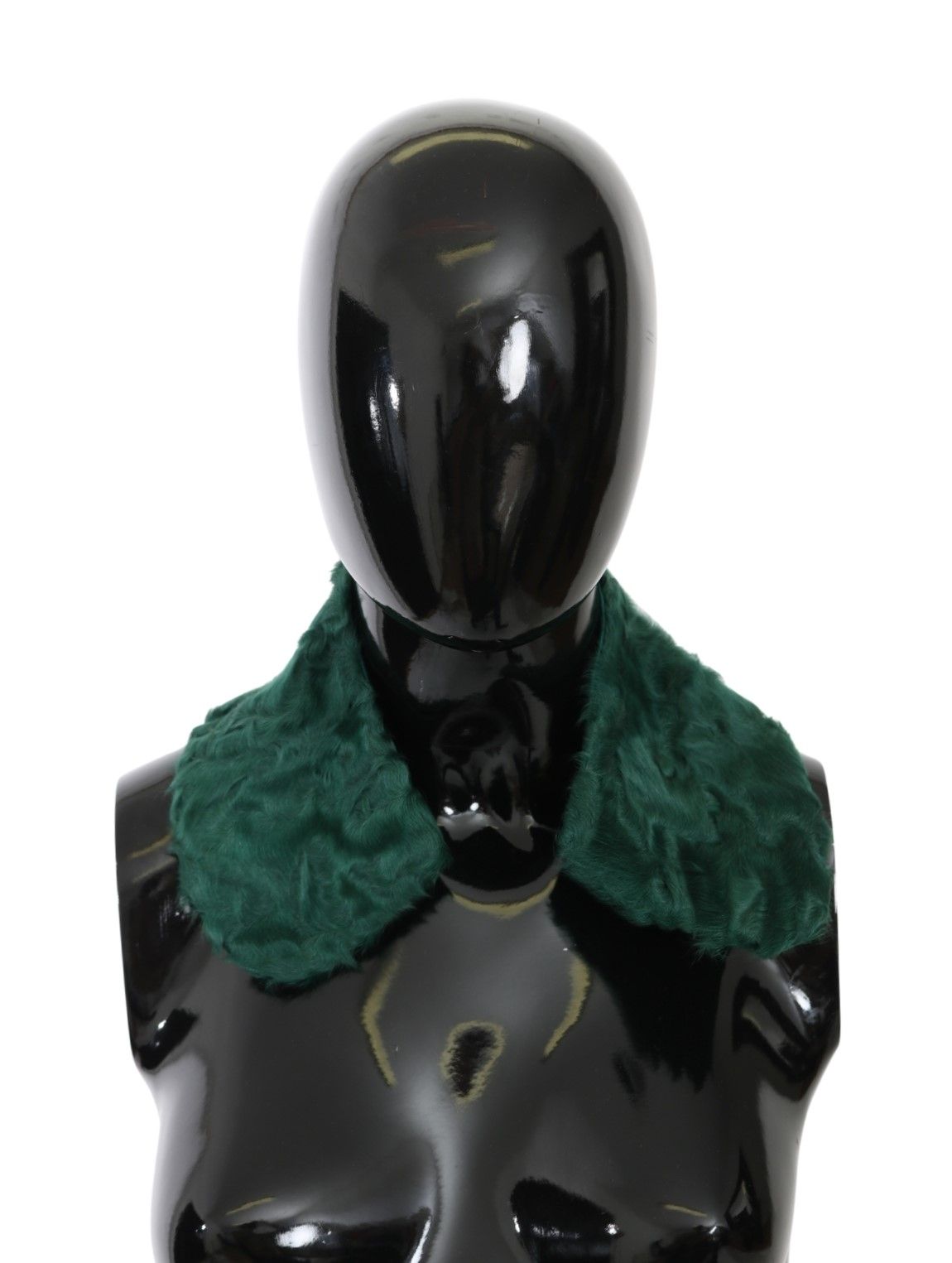 Dolce & Gabbana Elegant Lambskin Fur Scarf in Lush Green - Elegance Online Limited