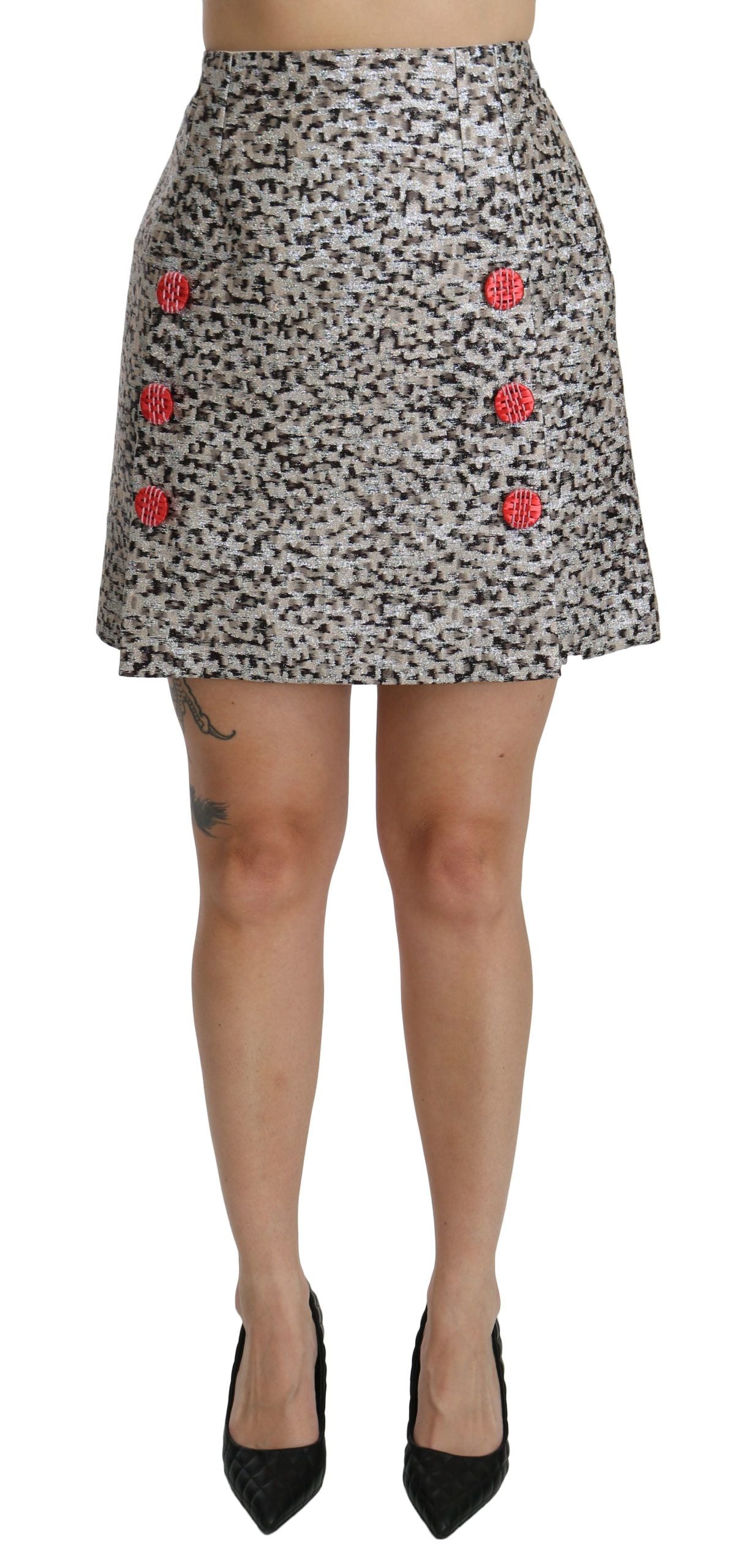 Dolce & Gabbana Exquisite Black Embellished High Waist Skirt - Elegance Online Limited