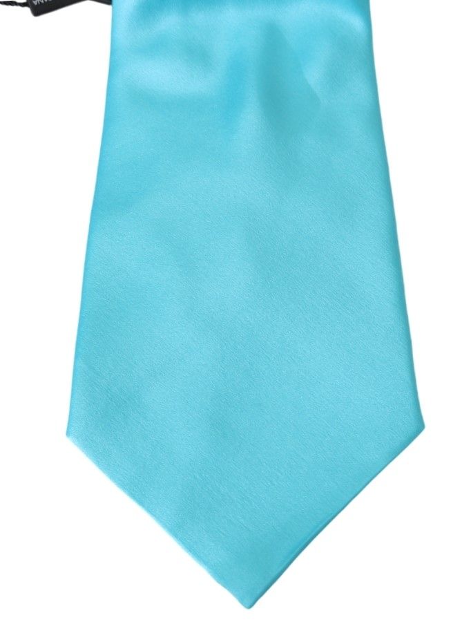 Dolce & Gabbana Stunning Light Blue Silk Men's Tie - Elegance Online Limited