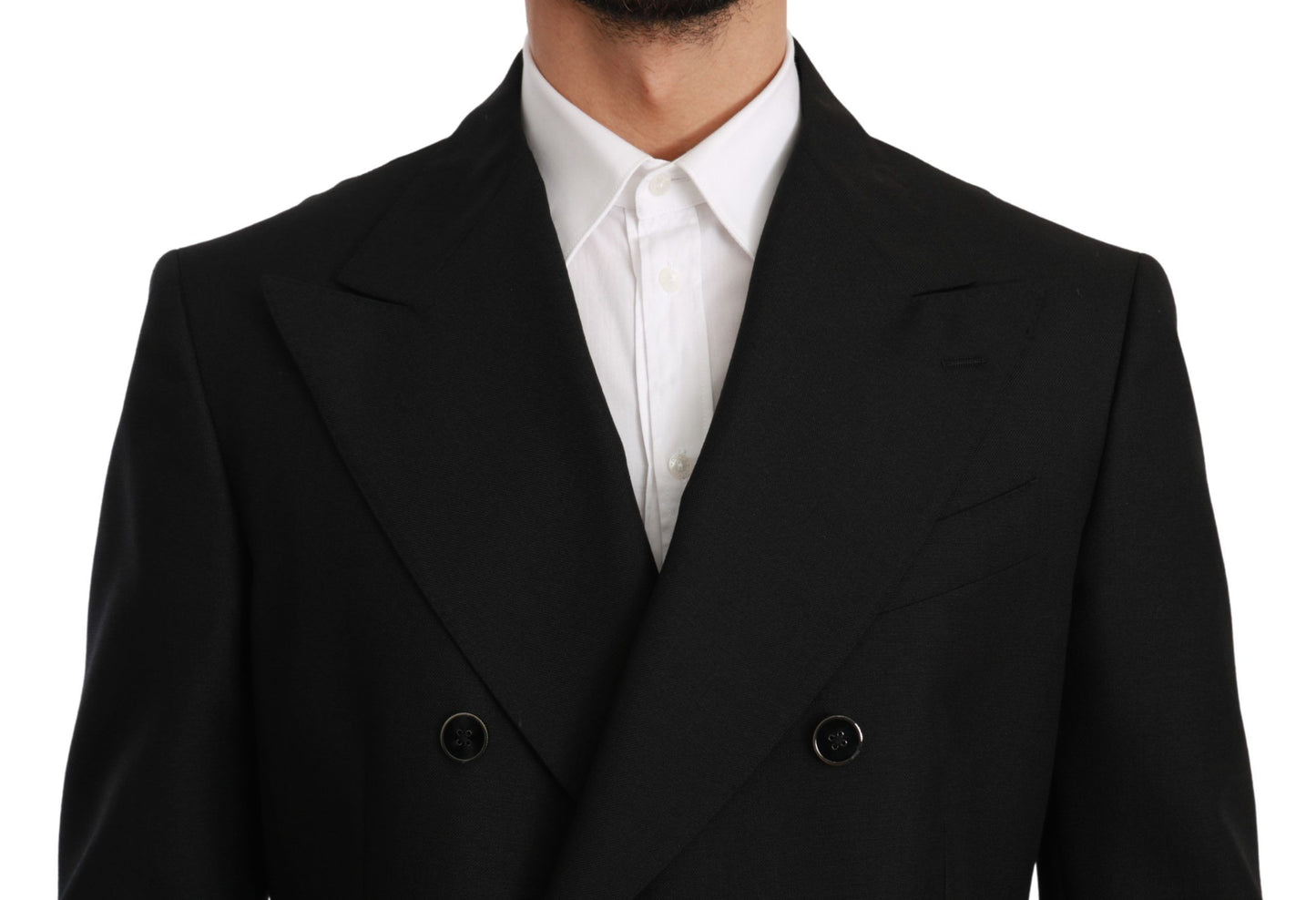 Dolce & Gabbana Elegante blazer formal negro de corte slim