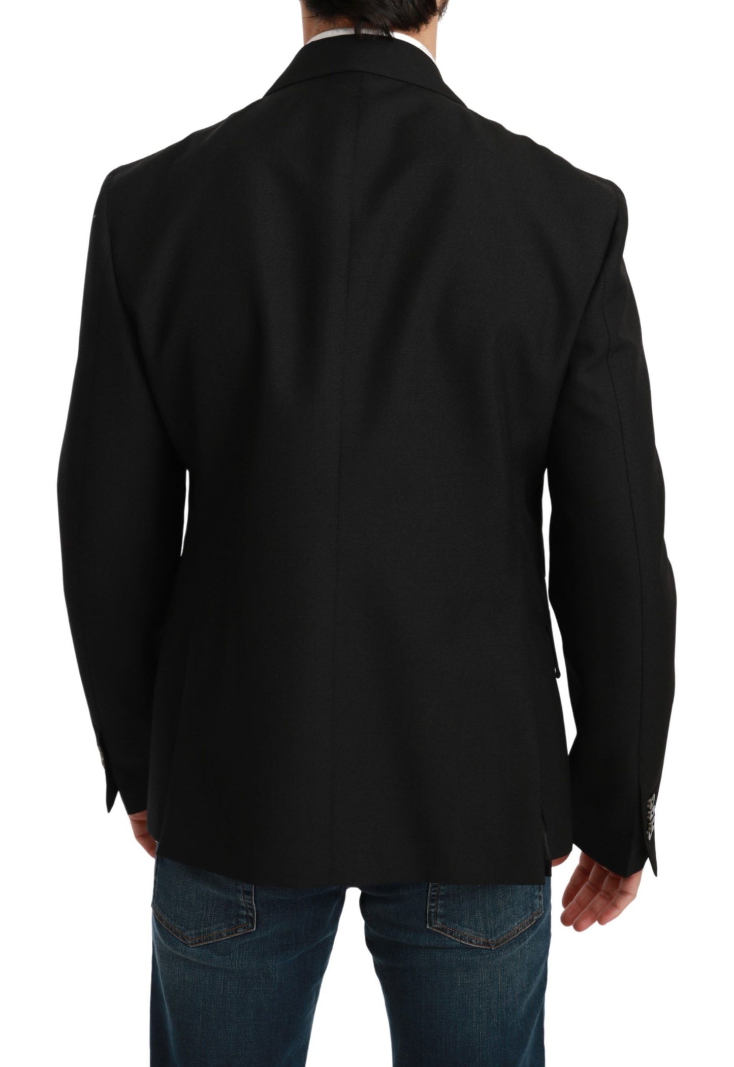 Dolce & Gabbana Elegante blazer formal negro de corte slim
