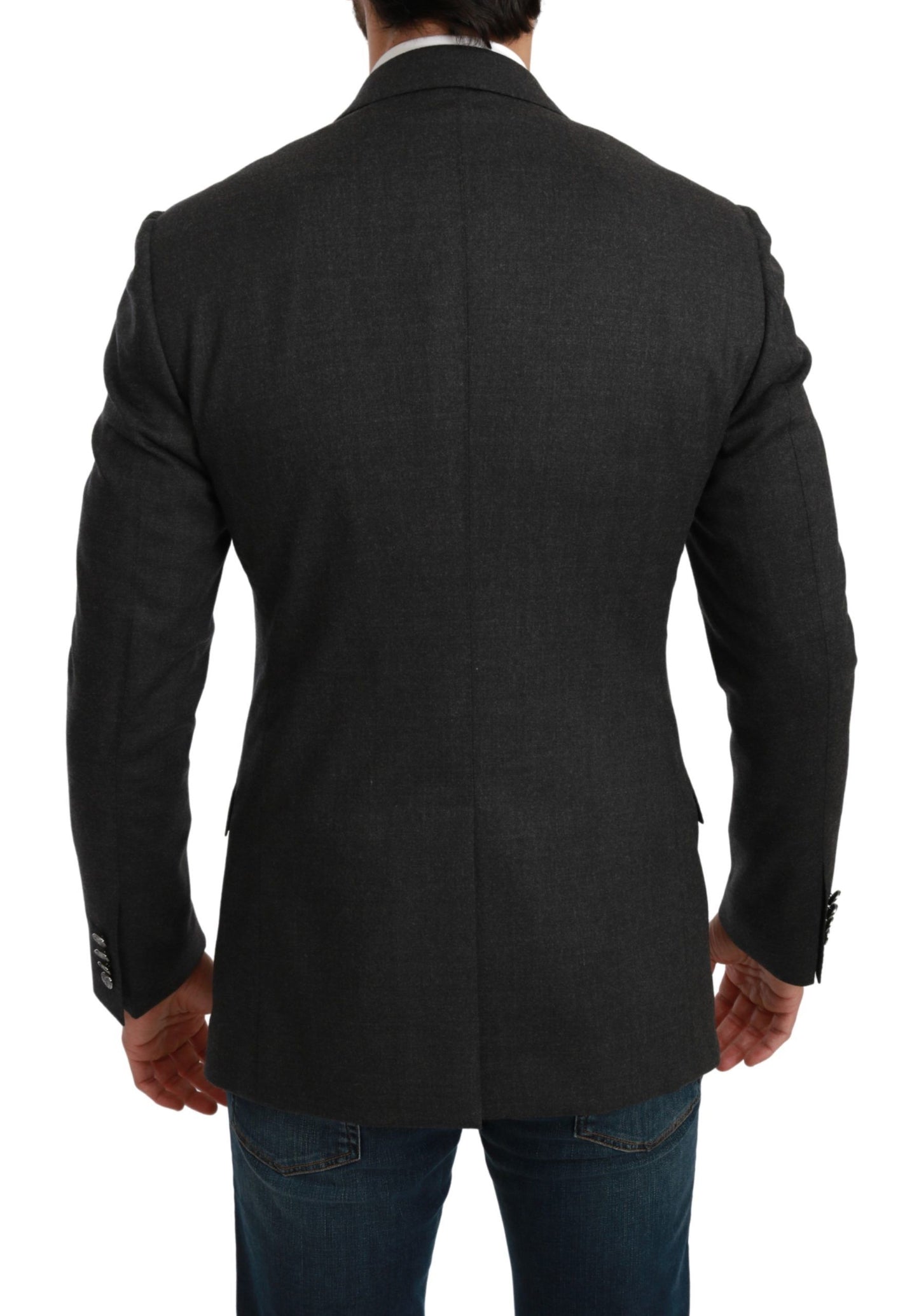 Dolce & Gabbana Elegante blazer formal gris de corte slim
