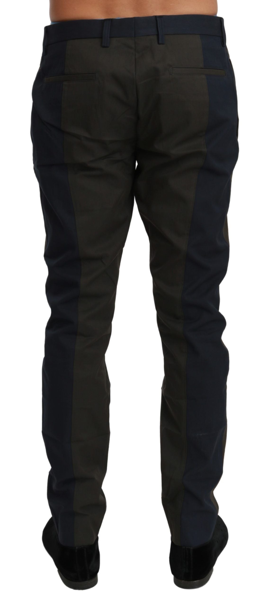 Dolce & Gabbana Pantalones casuales de rayas elegantes y ajustados