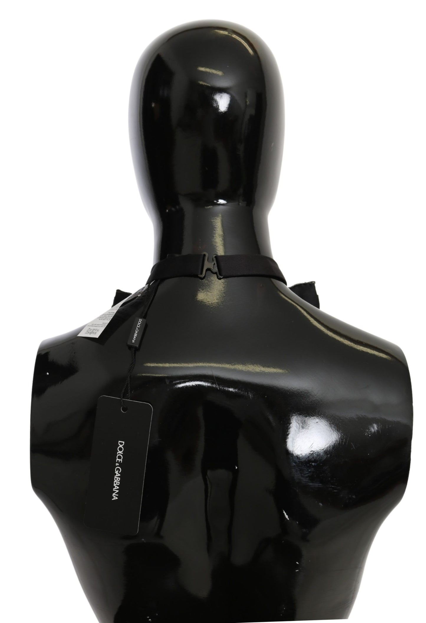 Dolce & Gabbana Elegant Silver Silk Bowtie - Elegance Online Limited