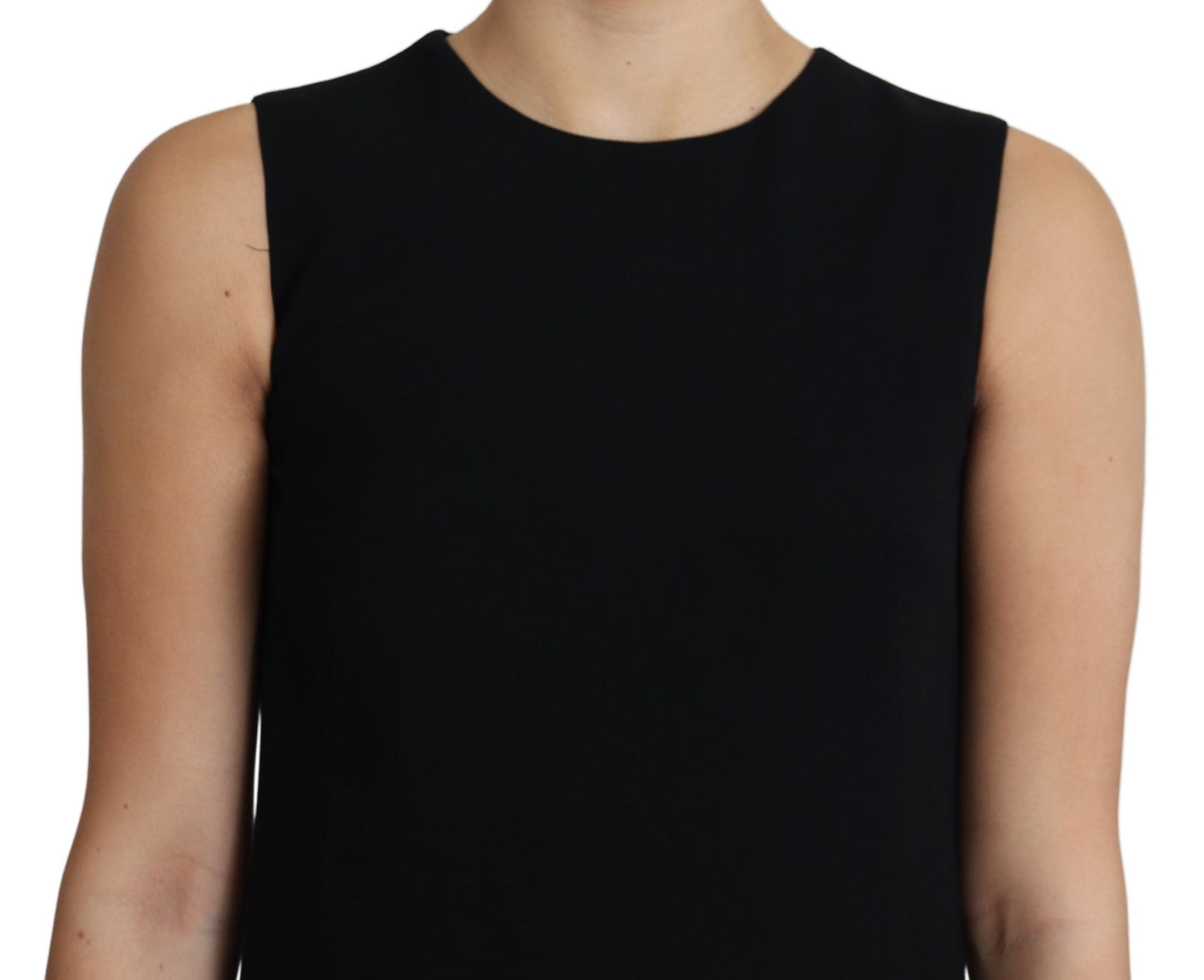 Dolce & Gabbana Elegant Sleeveless Black A-Line Mini Dress - Elegance Online Limited