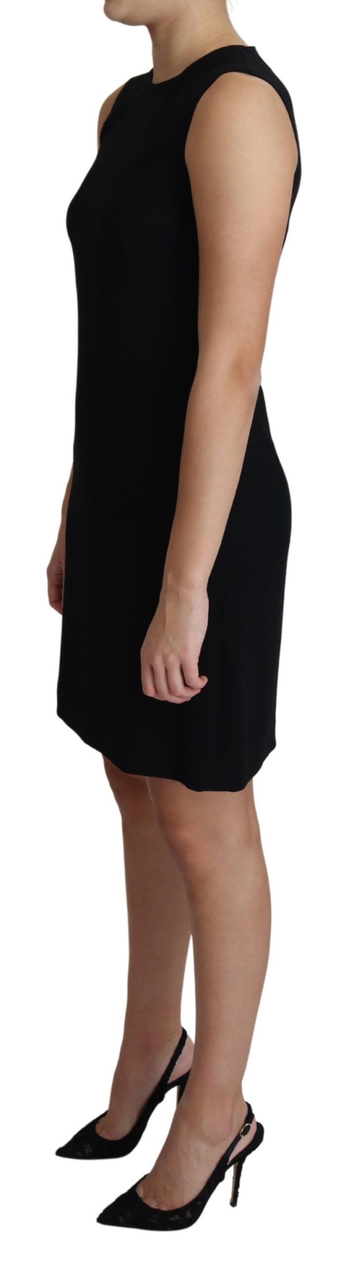 Dolce & Gabbana Elegant Sleeveless Black A-Line Mini Dress - Elegance Online Limited