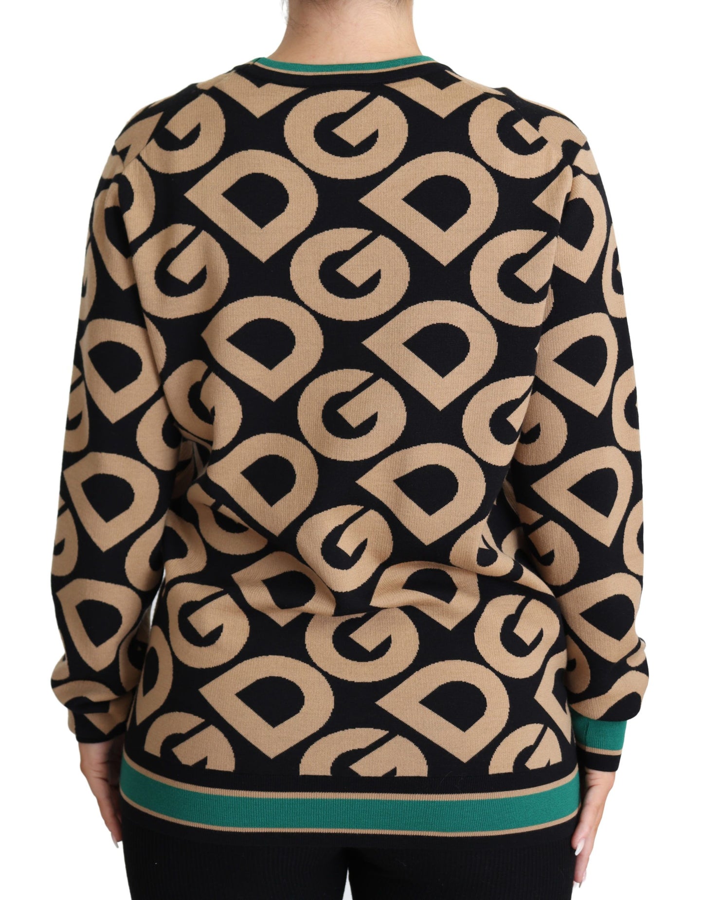 Dolce & Gabbana Elegant Multicolor Wool Blend Sweater - Elegance Online Limited