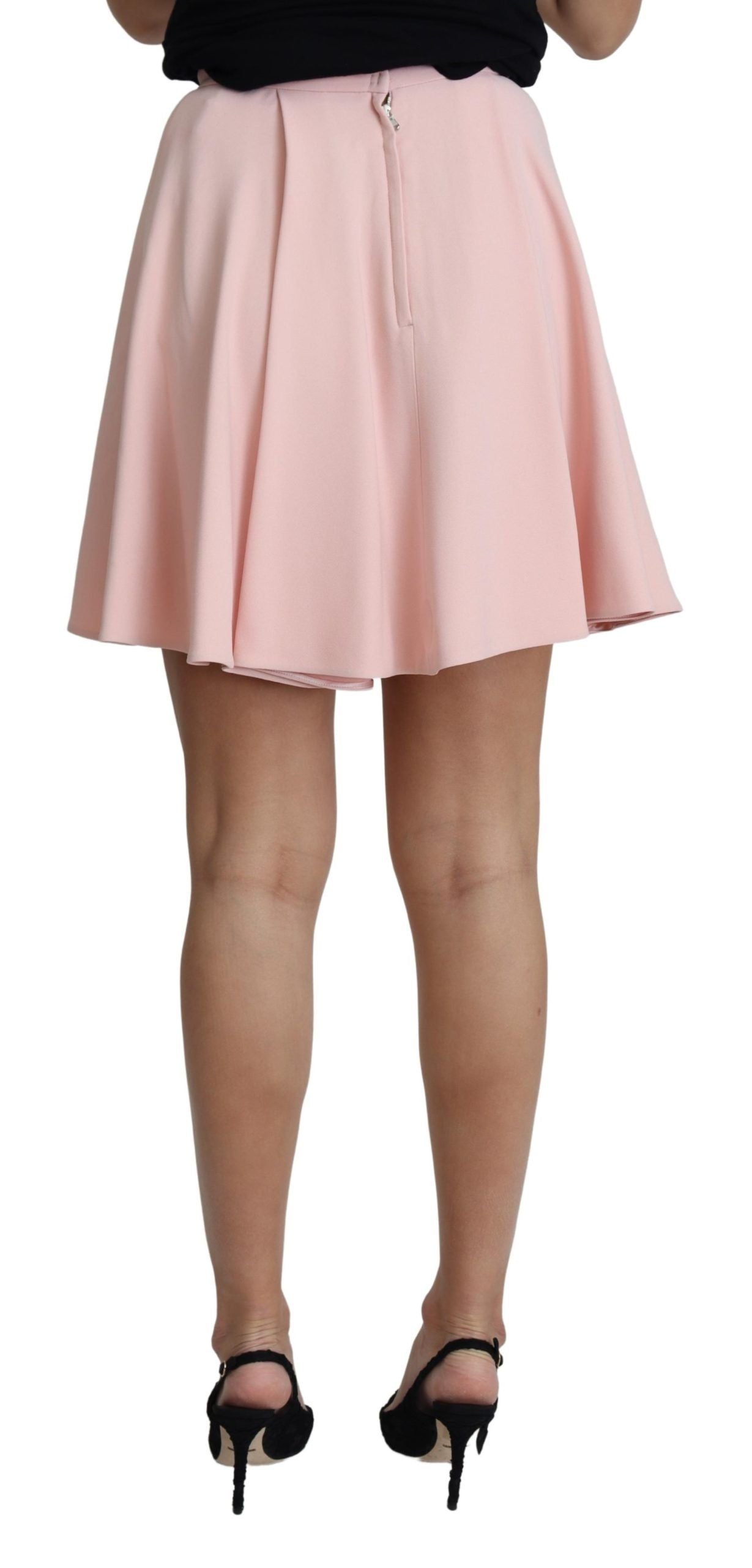 Dolce & Gabbana Elegant Pink Flare A-line Mini Skirt - Elegance Online Limited