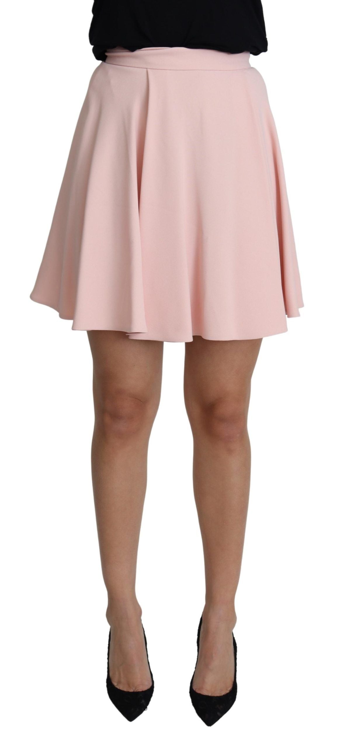 Dolce & Gabbana Elegant Pink Flare A-line Mini Skirt - Elegance Online Limited