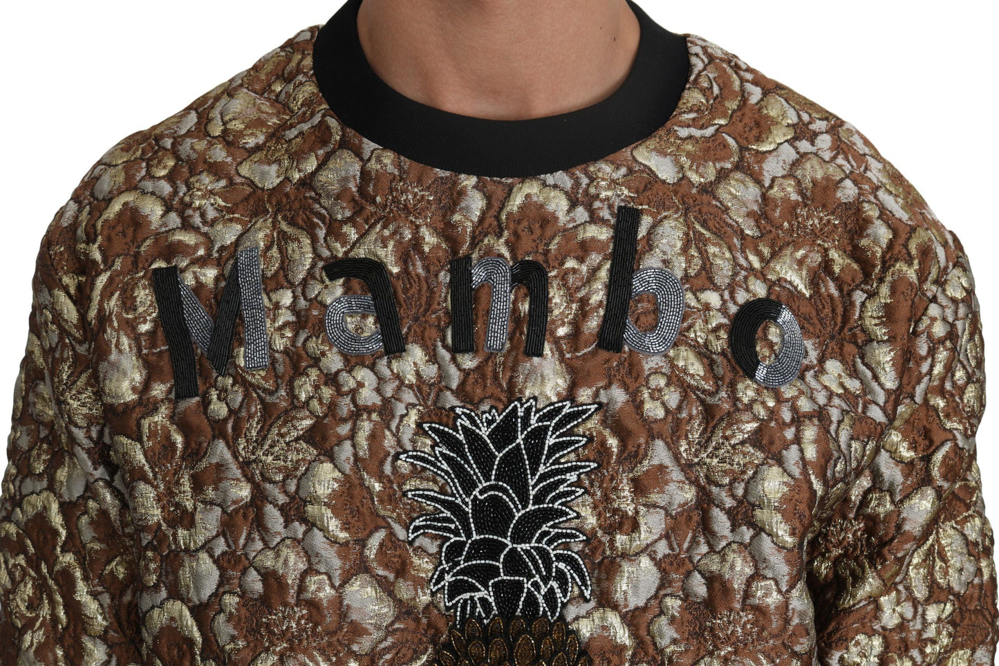 Dolce & Gabbana Jersey con cuello redondo Opulent multicolor