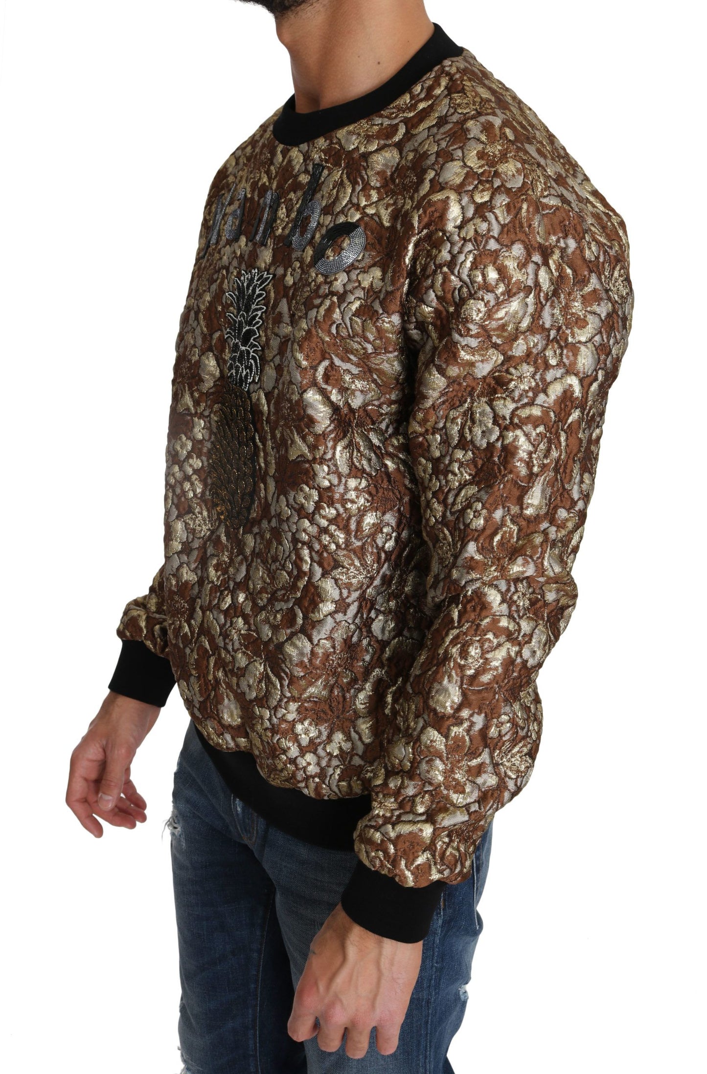 Dolce & Gabbana Jersey con cuello redondo Opulent multicolor