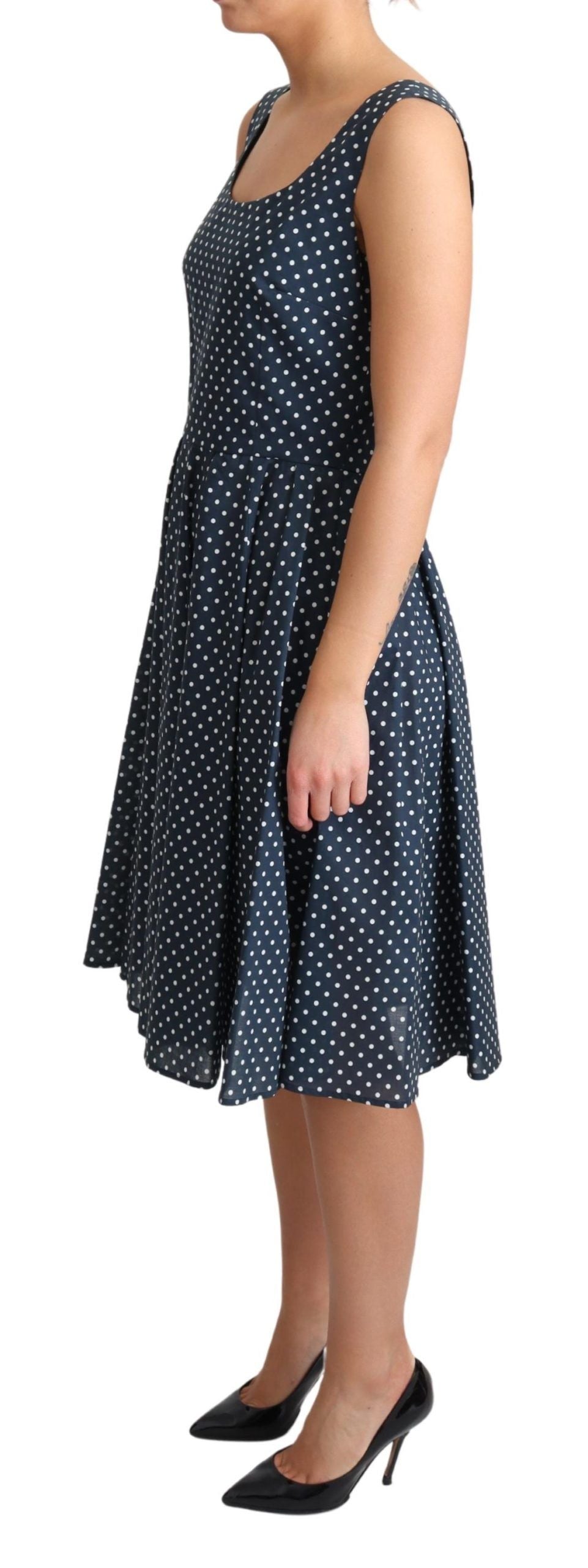 Dolce & Gabbana Polka Dot Sleeveless A-Line Dress - Elegance Online Limited