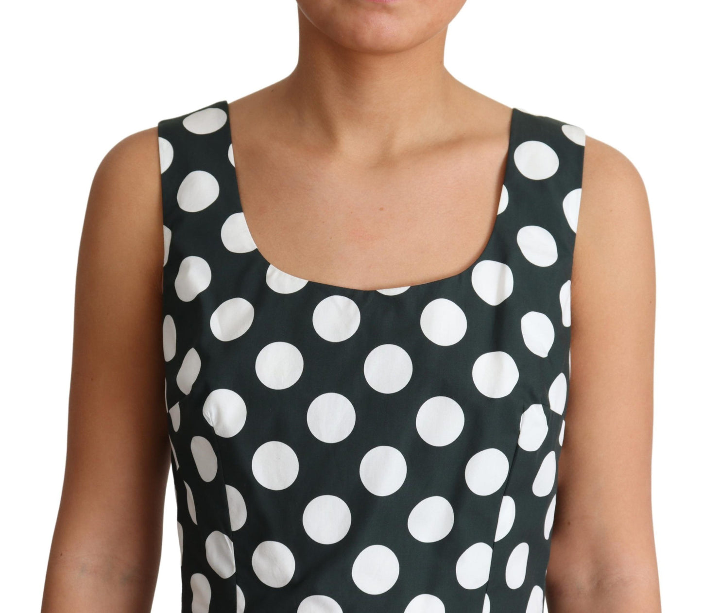 Dolce & Gabbana Chic Polka Dot A-line Sleeveless Dress - Elegance Online Limited