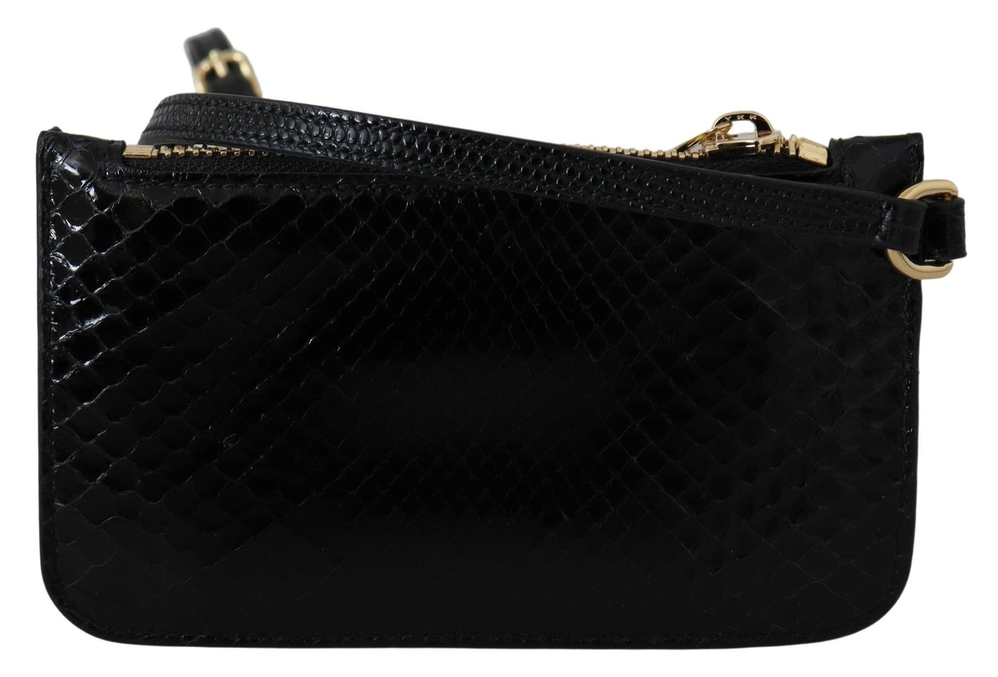 Dolce & Gabbana Elegant Python Pattern Leather Wristlet Wallet - Elegance Online Limited