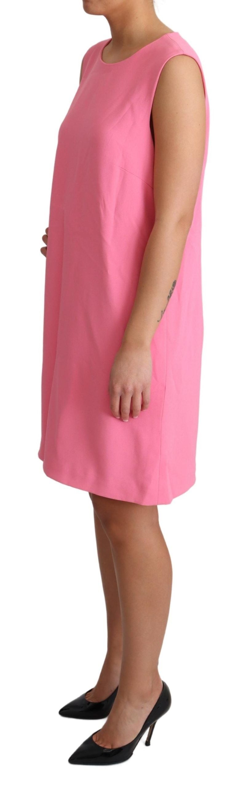 Dolce & Gabbana Elegant Pink Shift Knee Length Dress - Elegance Online Limited