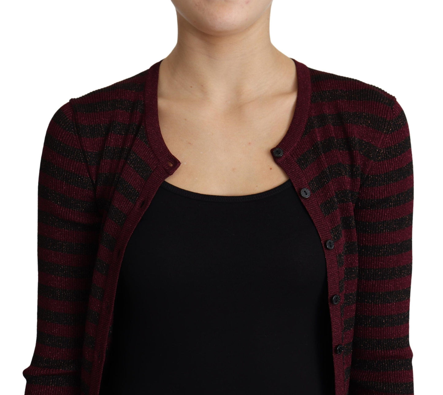 Dolce & Gabbana Elegant Striped Viscose Cardigan - Elegance Online Limited