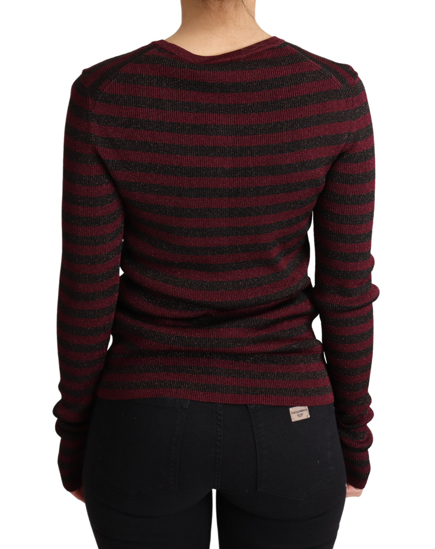 Dolce & Gabbana Elegant Striped Viscose Cardigan - Elegance Online Limited