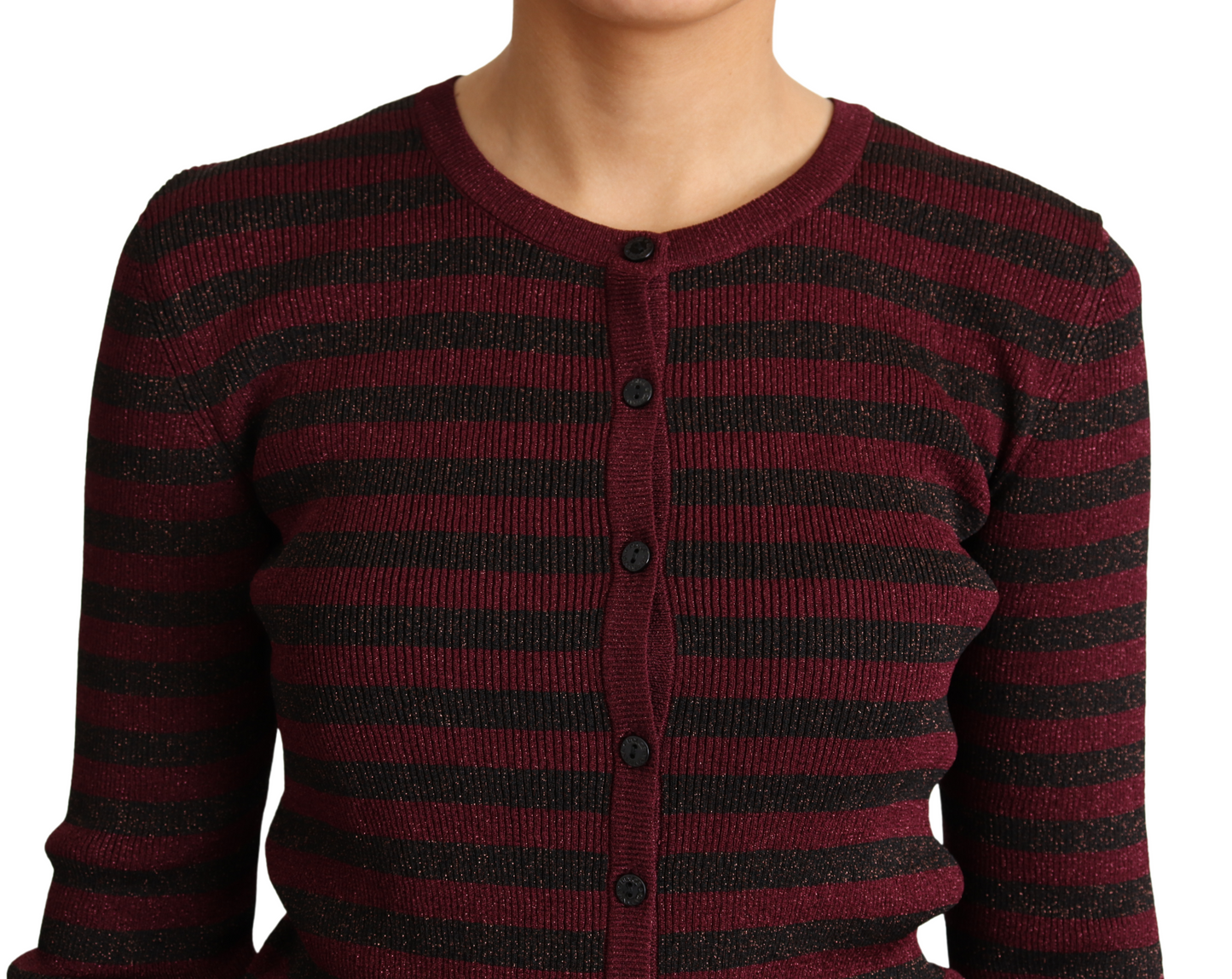Dolce & Gabbana Elegant Striped Viscose Cardigan - Elegance Online Limited