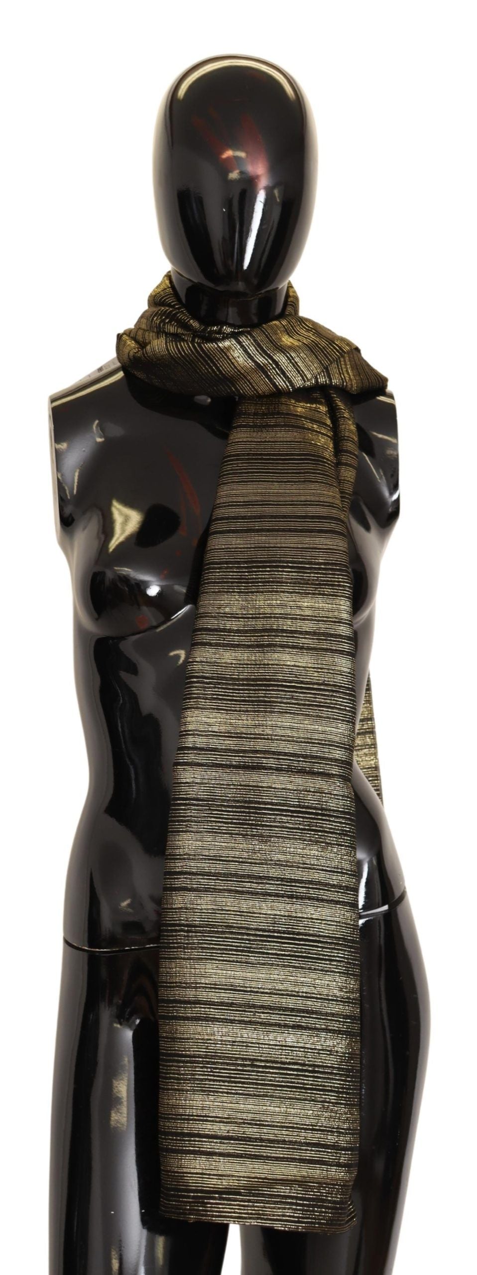 Dolce & Gabbana Elegant Gold Silk Blend Scarf - Elegance Online Limited