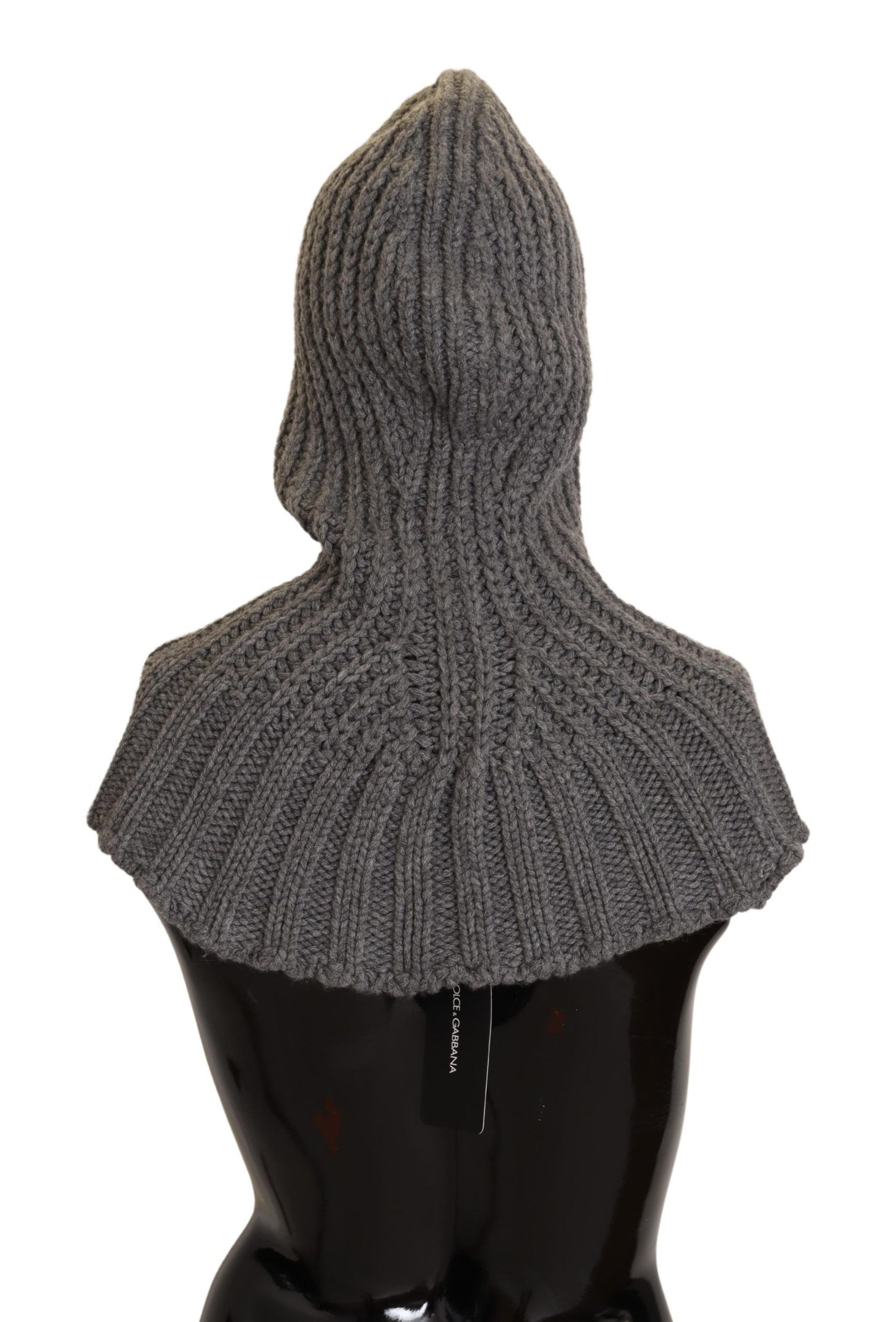 Dolce & Gabbana Elegant Cashmere Hood Scarf in Gray - Elegance Online Limited