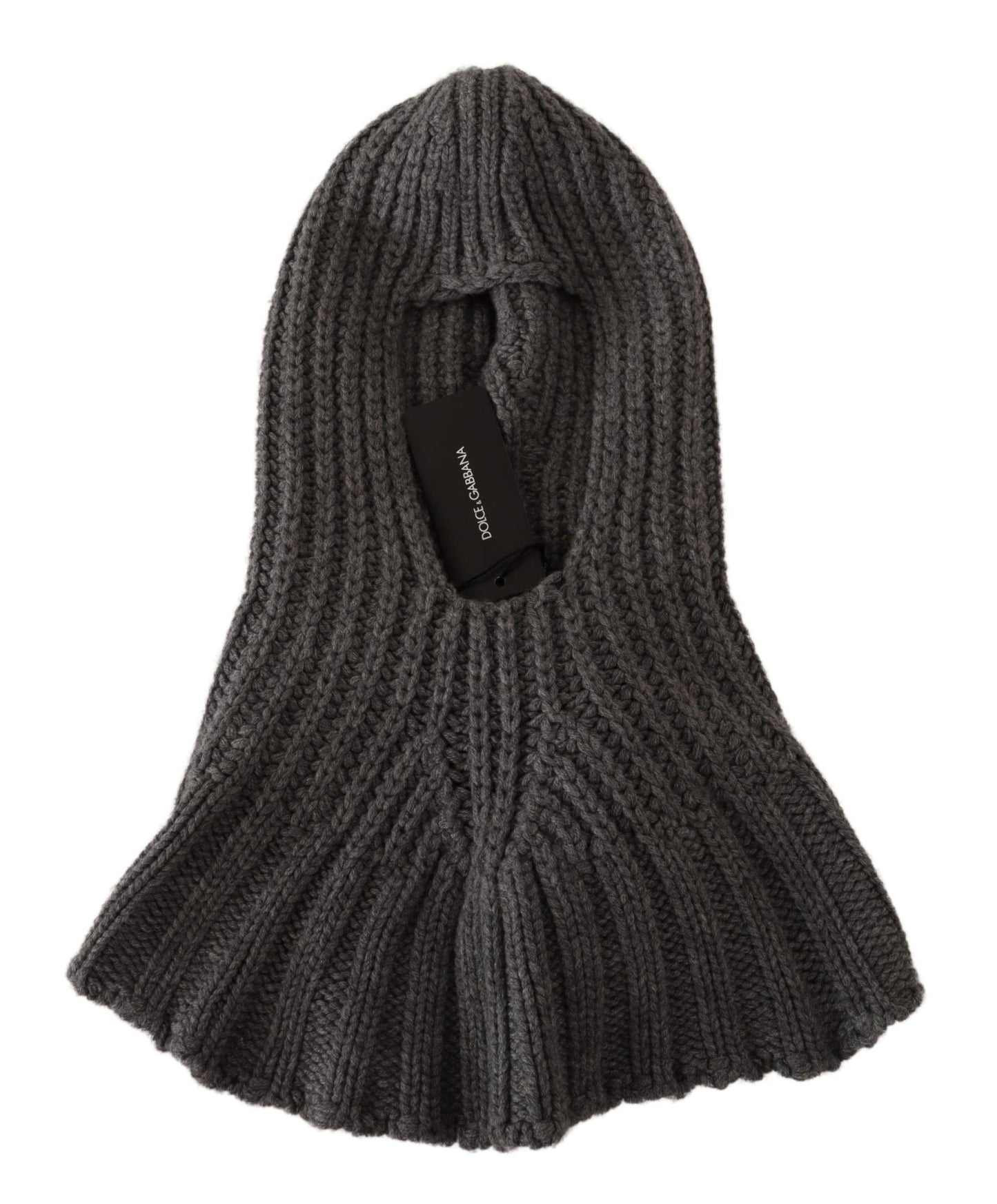 Dolce & Gabbana Elegant Cashmere Hood Scarf in Gray - Elegance Online Limited