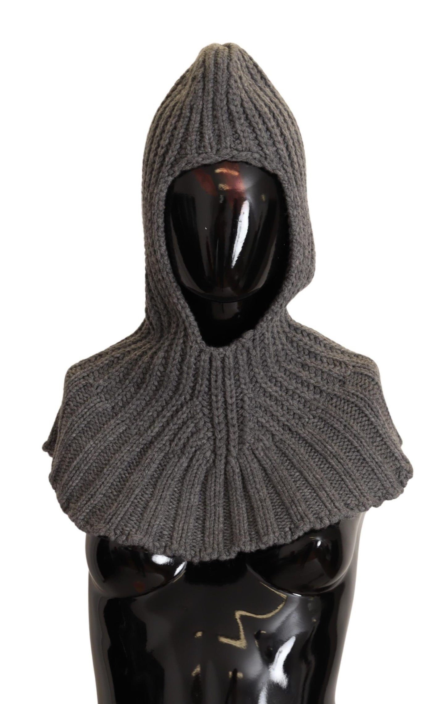 Dolce & Gabbana Elegant Cashmere Hood Scarf in Gray - Elegance Online Limited
