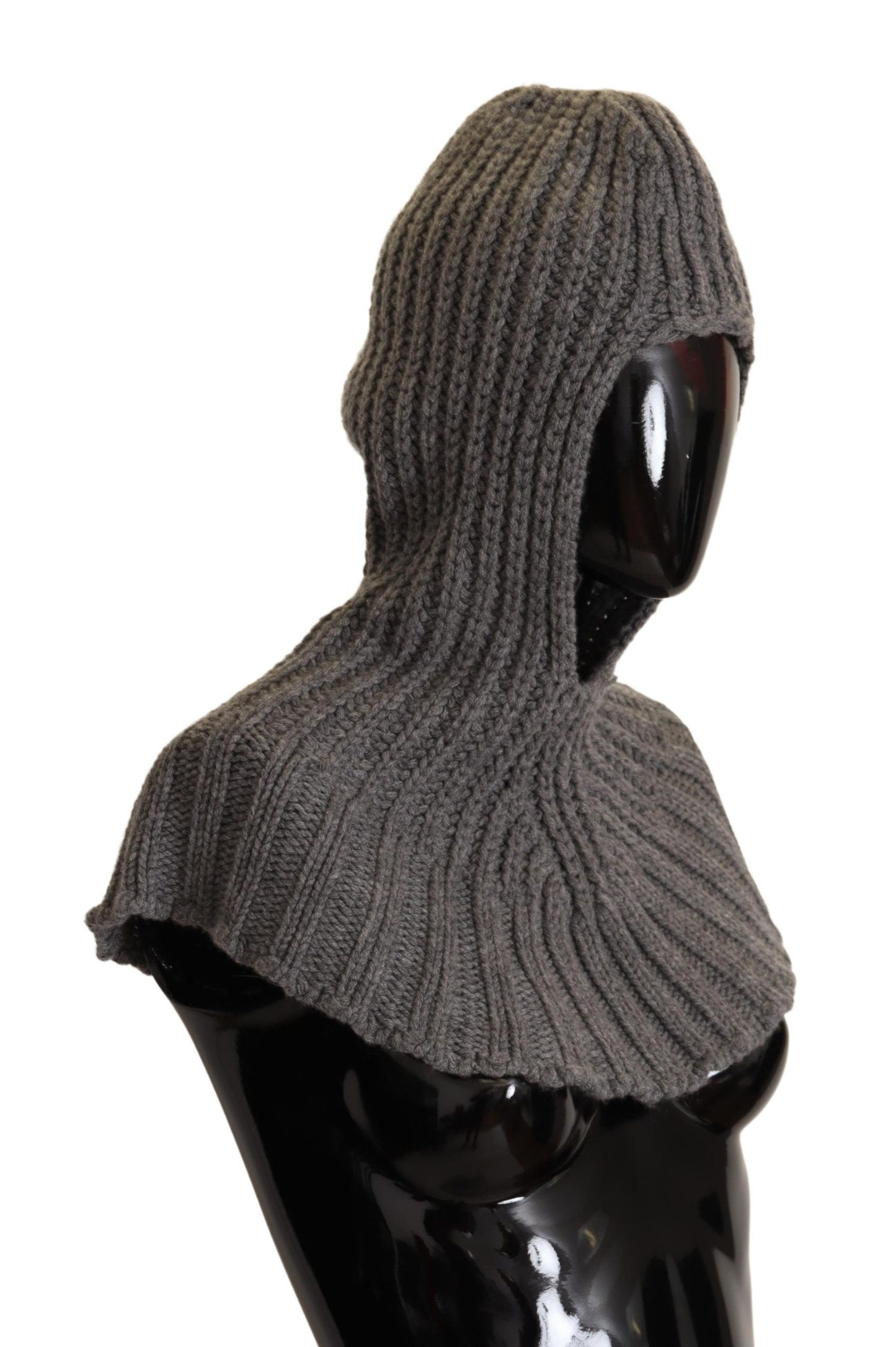 Dolce & Gabbana Elegant Cashmere Hood Scarf in Gray - Elegance Online Limited