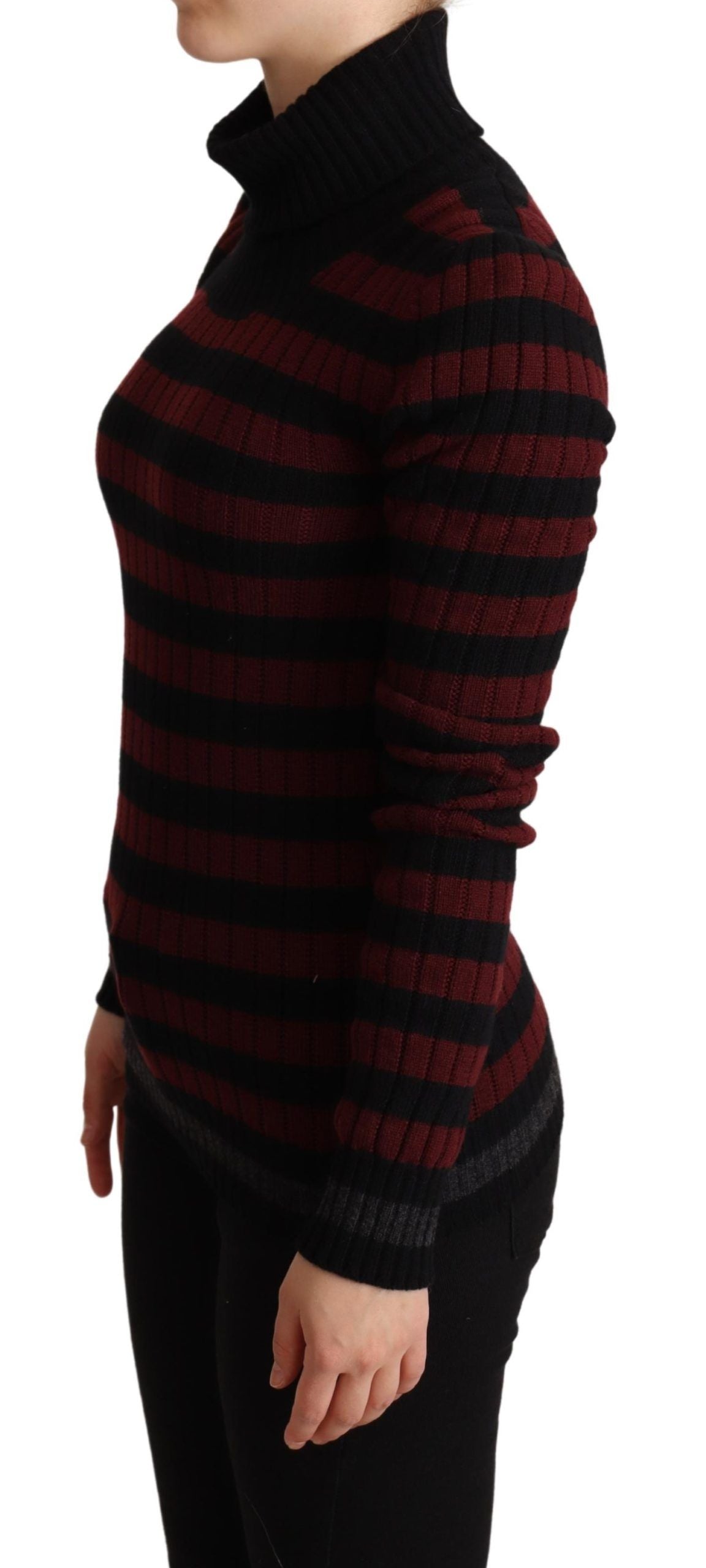 Dolce & Gabbana Chic Striped Wool-Cashmere Sweater - Elegance Online Limited