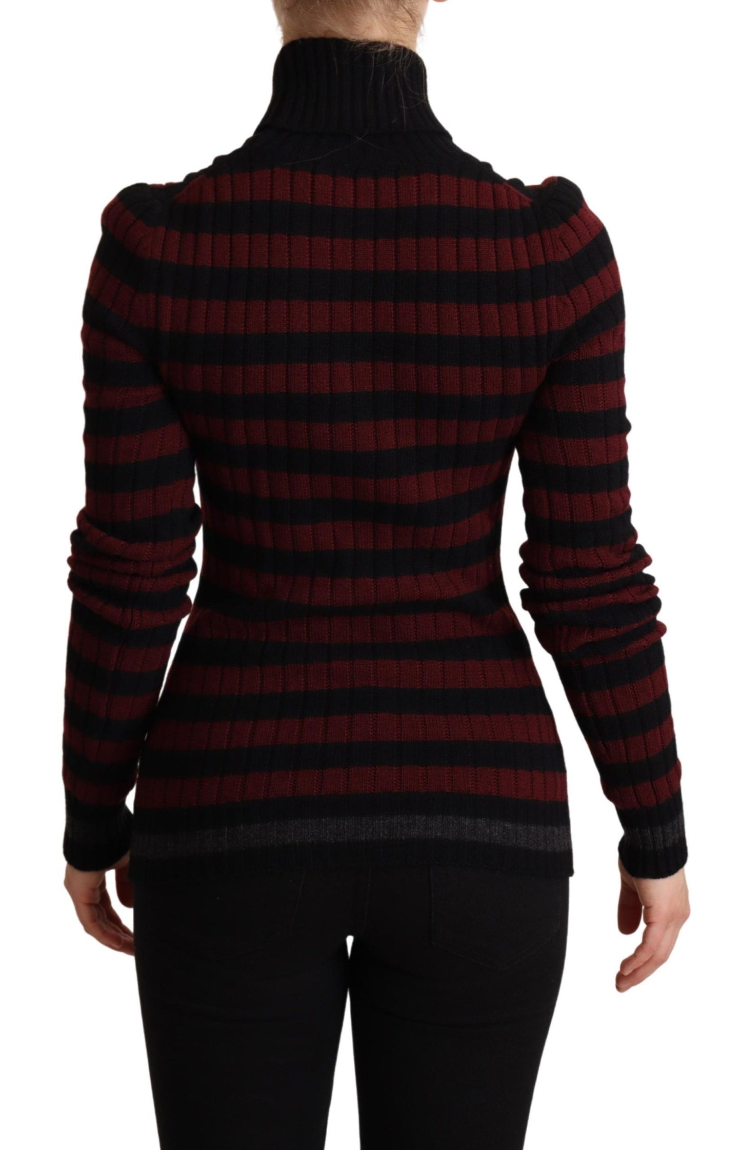 Dolce & Gabbana Chic Striped Wool-Cashmere Sweater - Elegance Online Limited