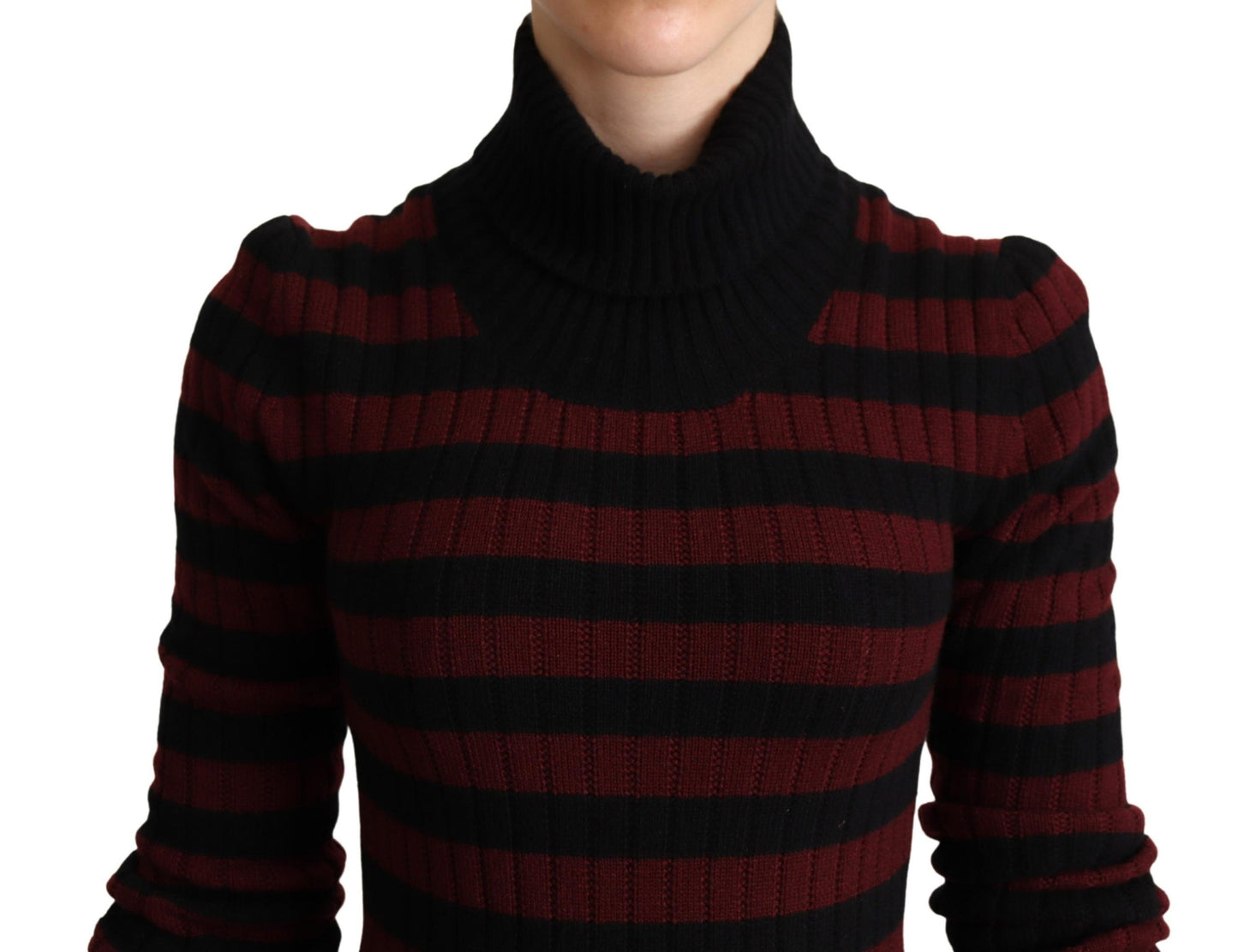 Dolce & Gabbana Chic Striped Wool-Cashmere Sweater - Elegance Online Limited