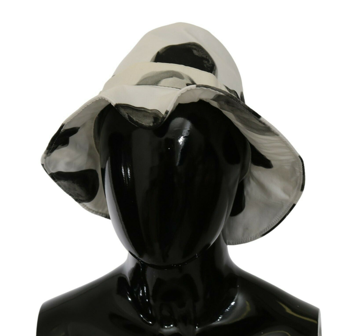 Dolce & Gabbana Polka Dot Cotton Bucket Hat - White & Black - Elegance Online Limited