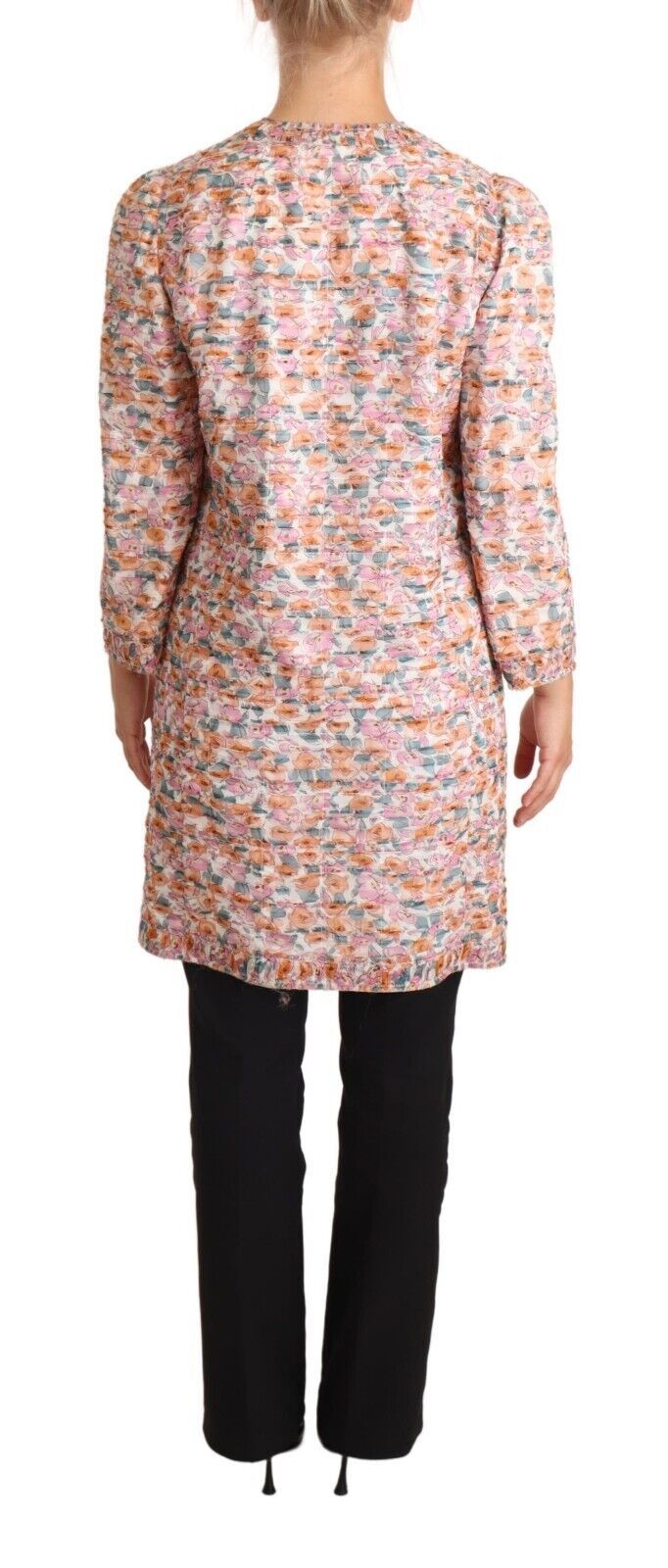 Dolce & Gabbana Elegant Floral Silk Trench Coat - Elegance Online Limited
