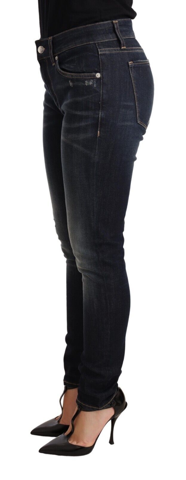 Dolce & Gabbana Chic Blue Slim Skinny Jeans - Elegance Online Limited