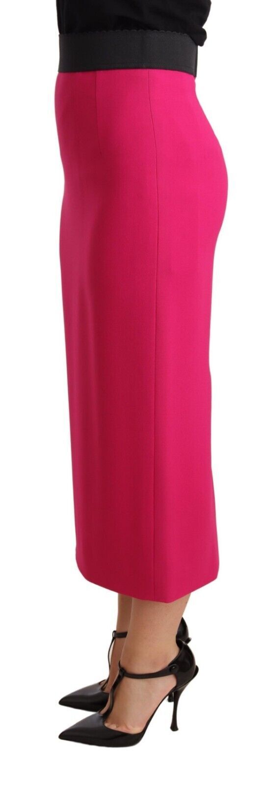 Dolce & Gabbana Elegant High-Waisted Pencil Skirt in Pink - Elegance Online Limited