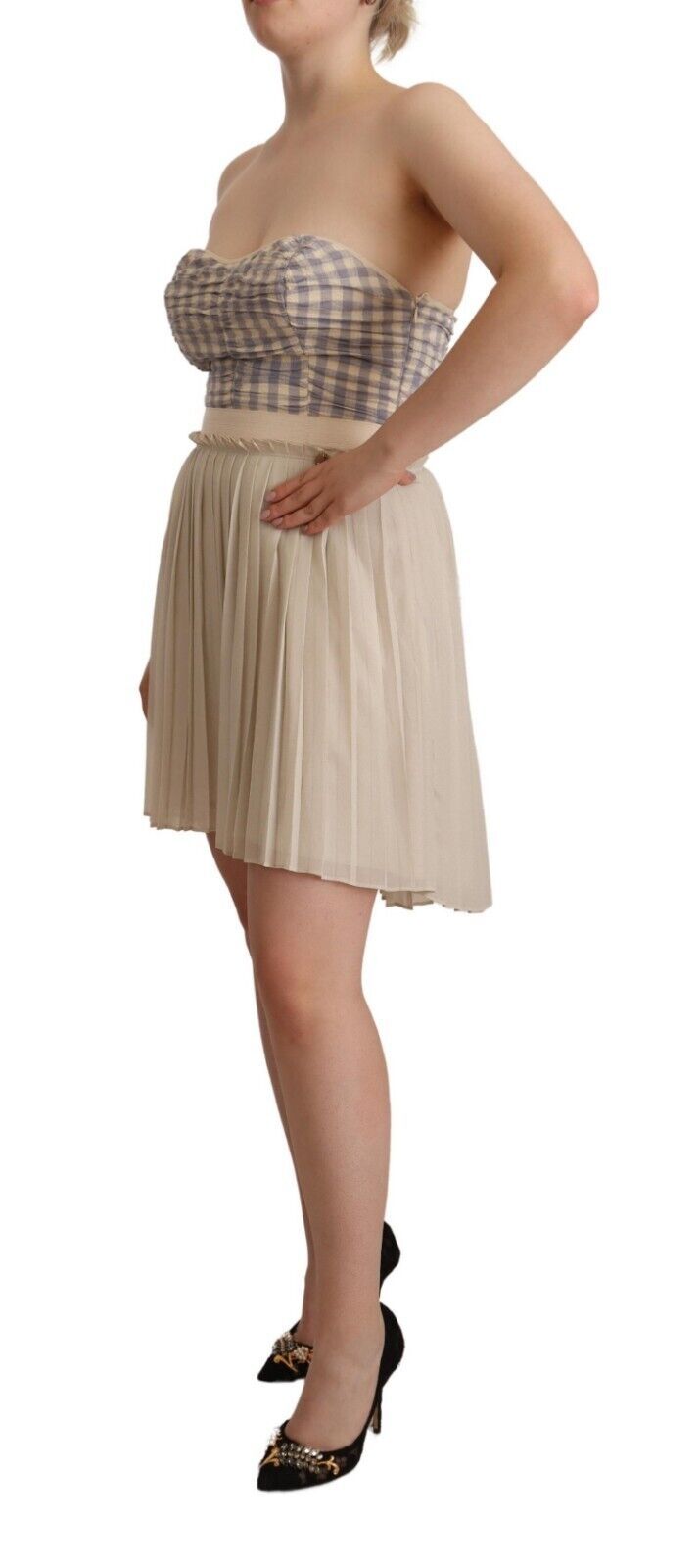 Guess Chic Beige Strapless A-Line Dress - Elegance Online Limited