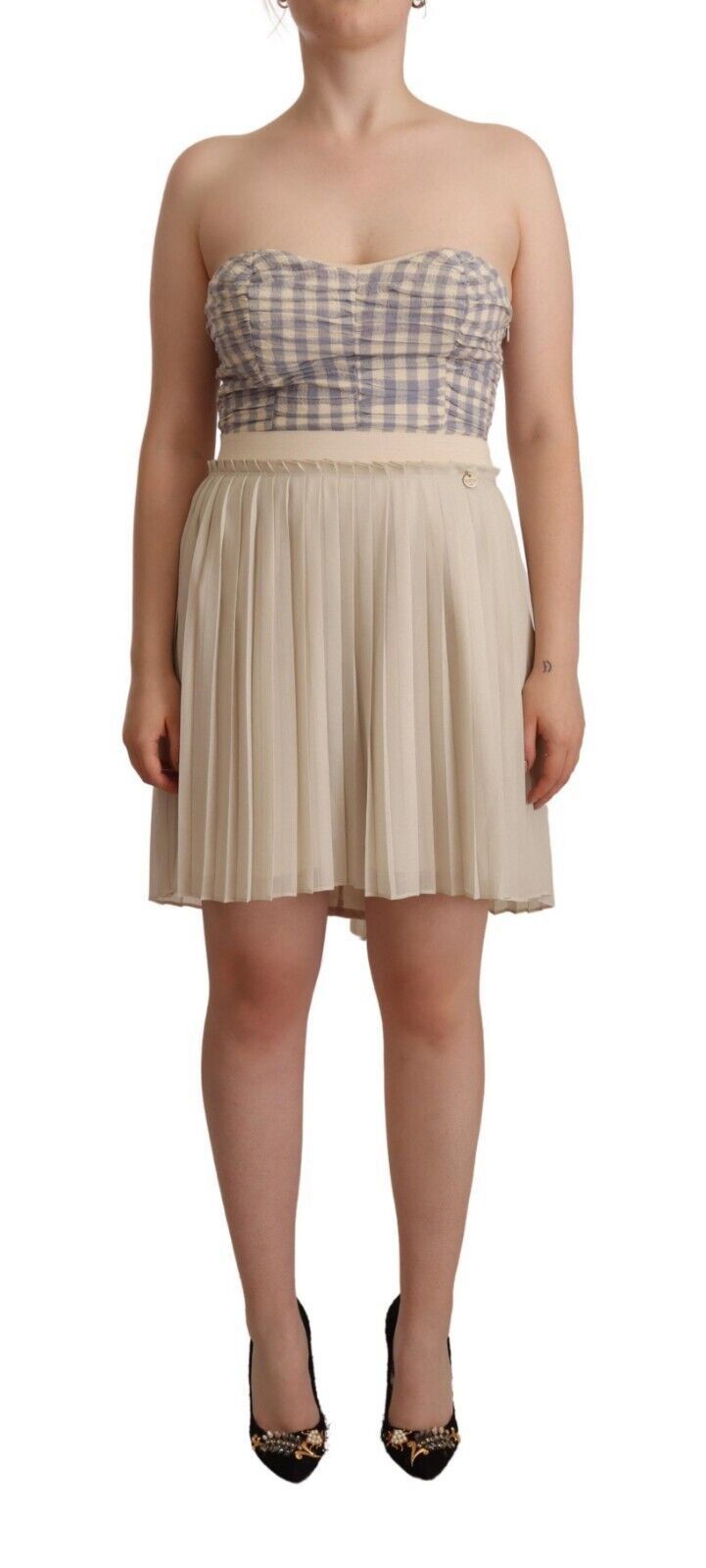 Guess Chic Beige Strapless A-Line Dress - Elegance Online Limited