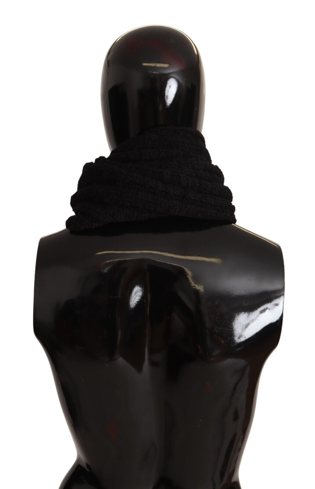 Dolce & Gabbana Elegance Unleashed Black Wool Scarf - Elegance Online Limited