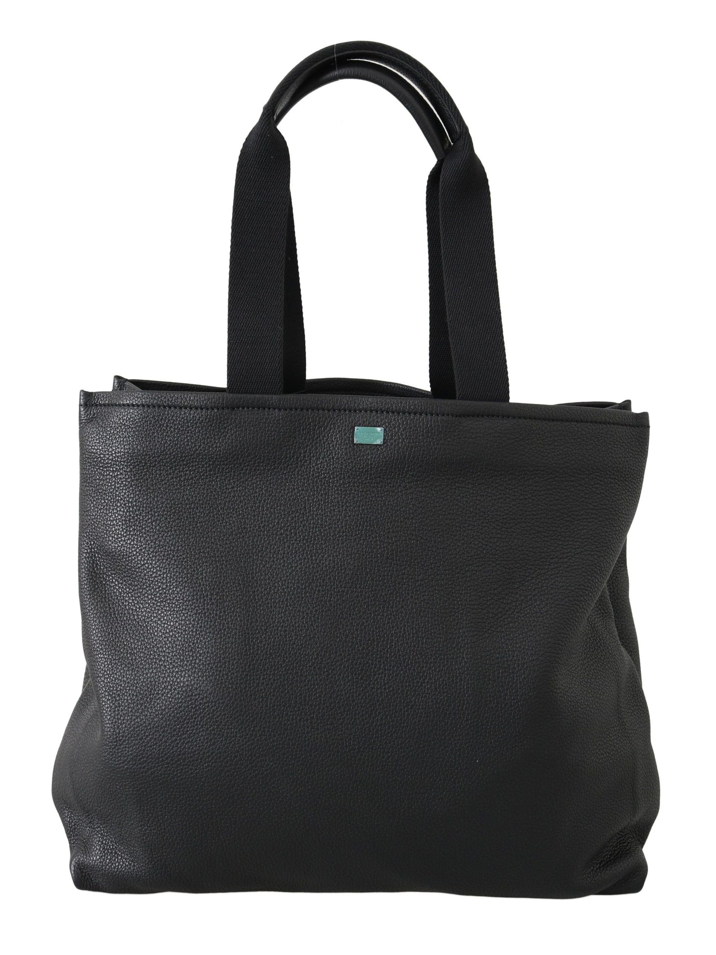 Dolce & Gabbana Elegant Black Leather Tote for Men - Elegance Online Limited