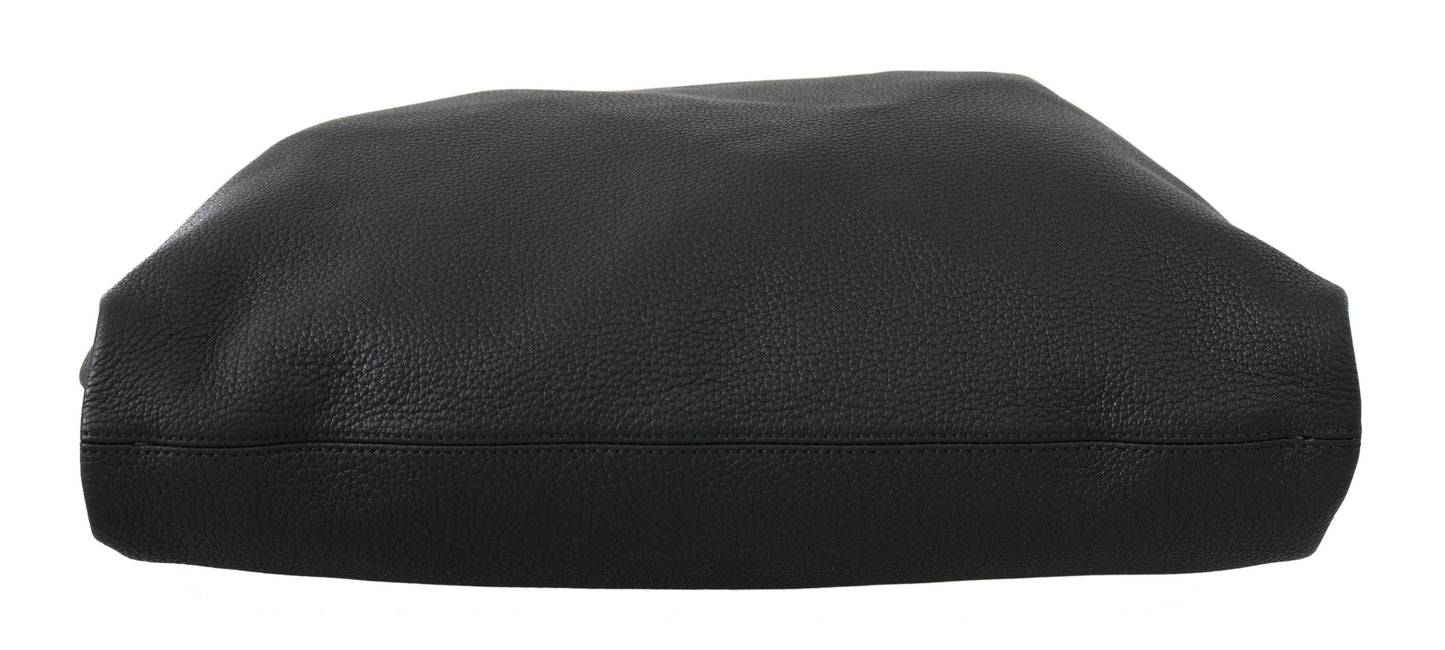 Dolce & Gabbana Elegant Black Leather Tote for Men - Elegance Online Limited