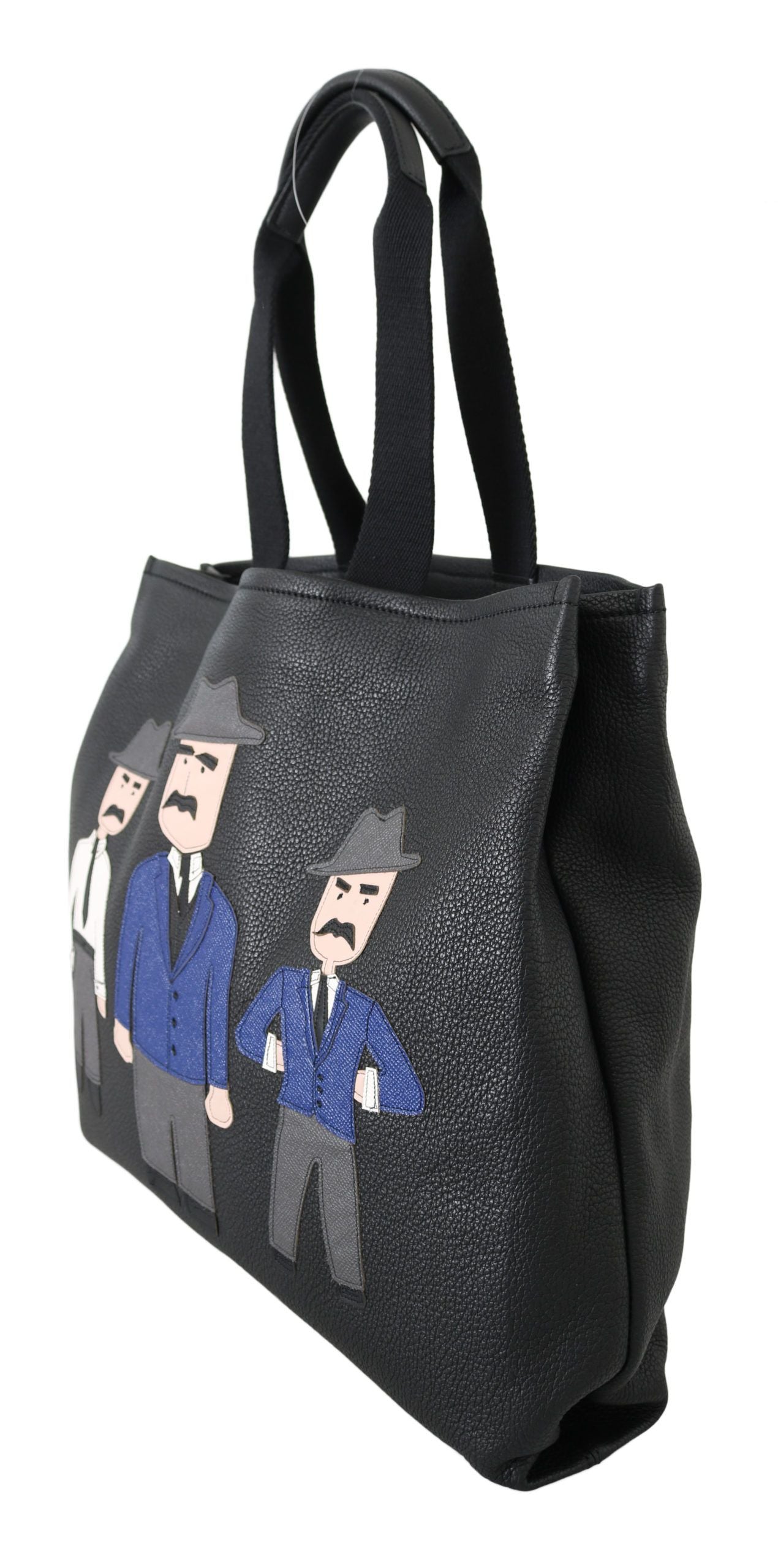 Dolce & Gabbana Elegant Black Leather Tote for Men - Elegance Online Limited