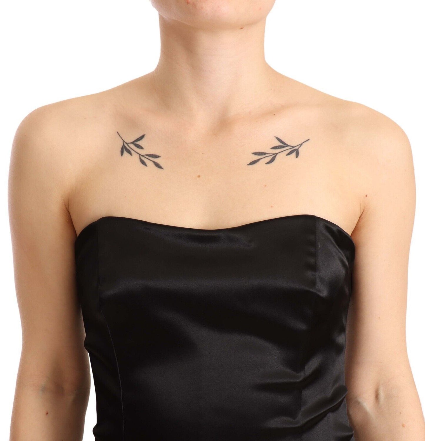 Dolce & Gabbana Elegant Black Strapless Mermaid Dress - Elegance Online Limited