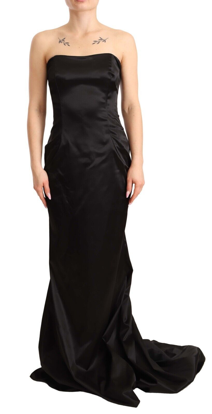 Dolce & Gabbana Elegant Black Strapless Mermaid Dress - Elegance Online Limited
