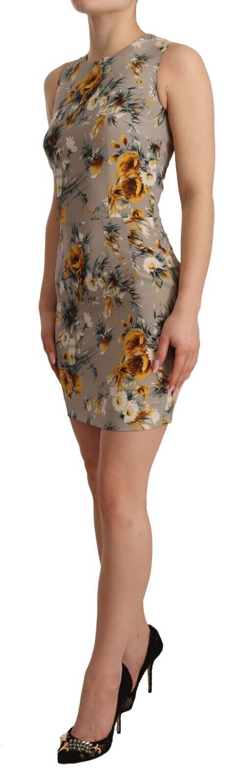 Dolce & Gabbana Elegant Floral Sheath Mini Dress - Elegance Online Limited