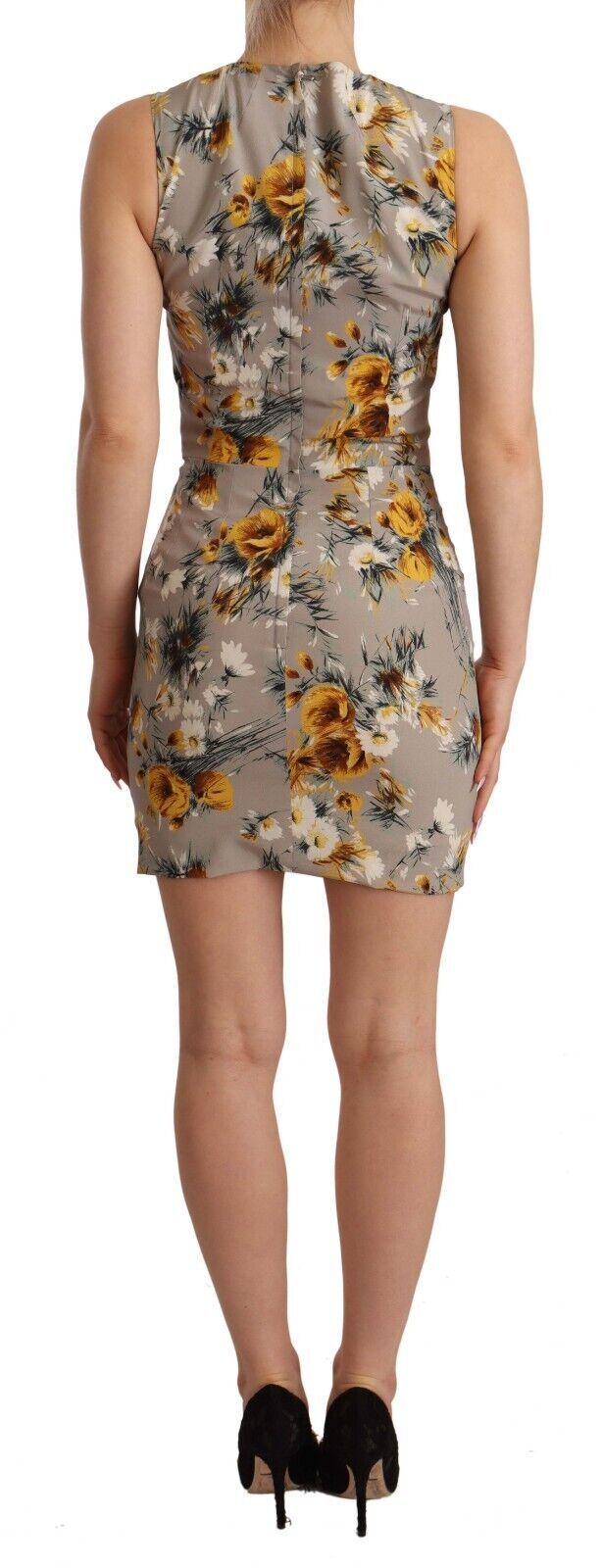 Dolce & Gabbana Elegant Floral Sheath Mini Dress - Elegance Online Limited