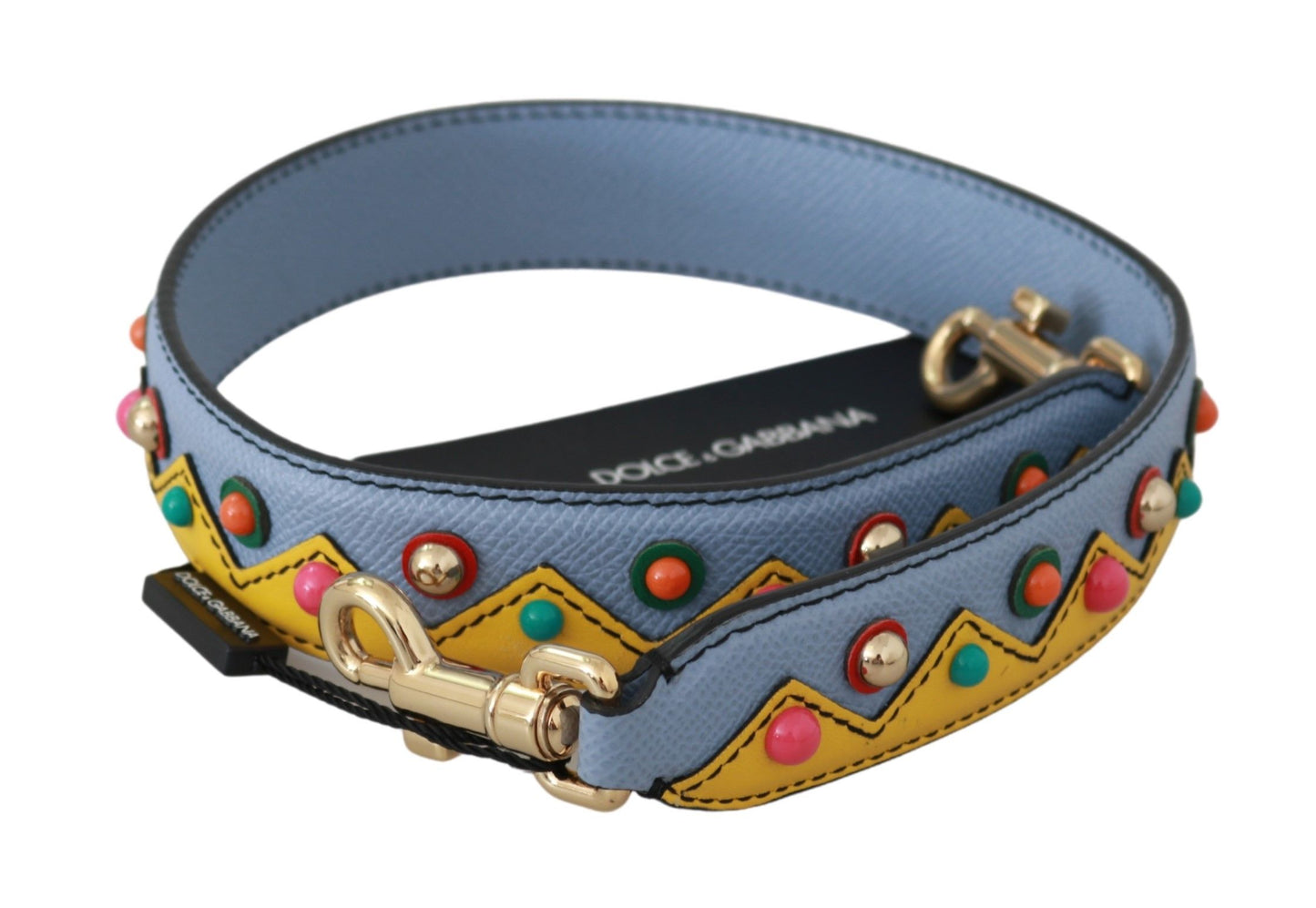 Dolce & Gabbana Multicolor Leather Shoulder Strap Accessory - Elegance Online Limited